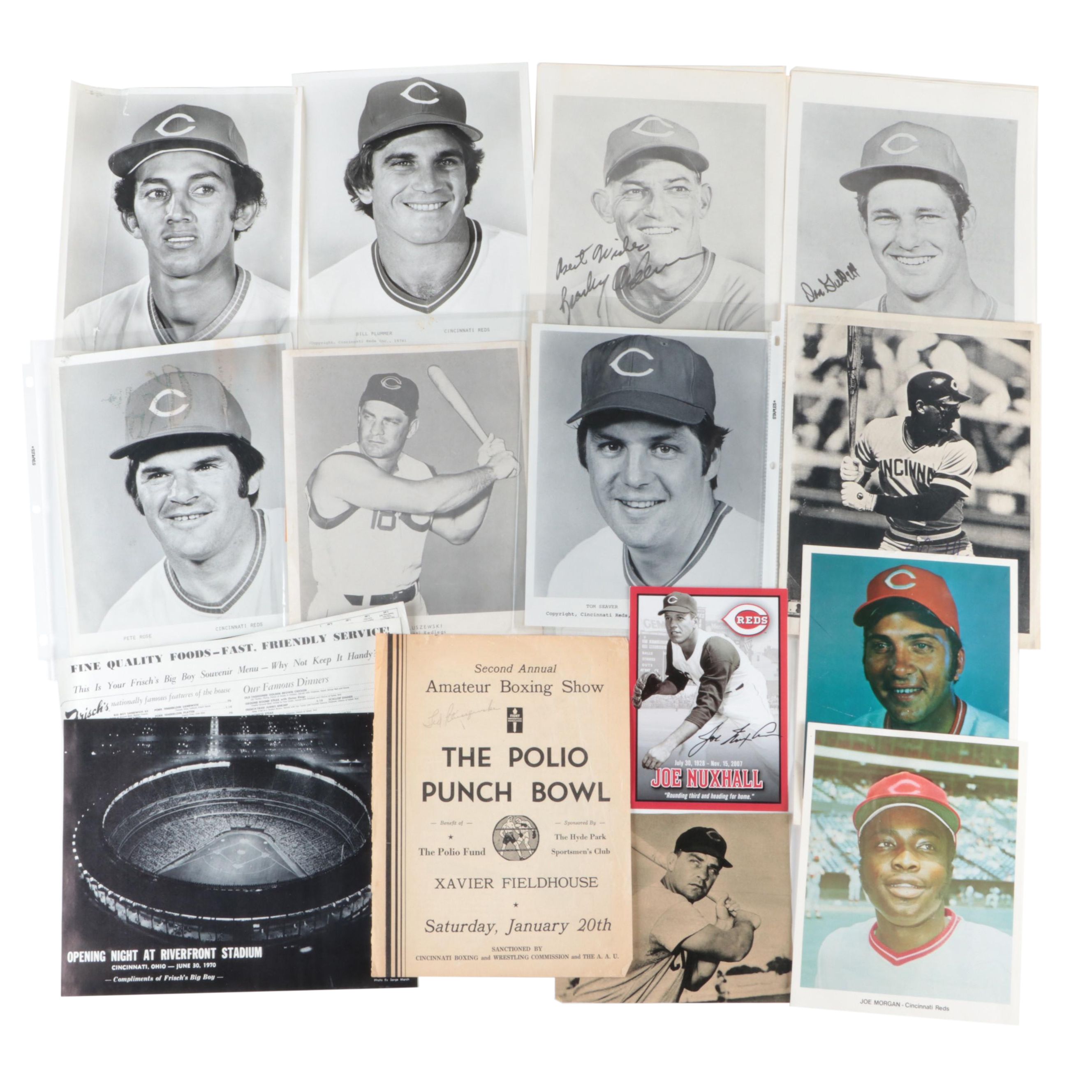 Kluzewski, Nuxhall, Sabo Signed with More Cincinnati Reds Posters and Prints,