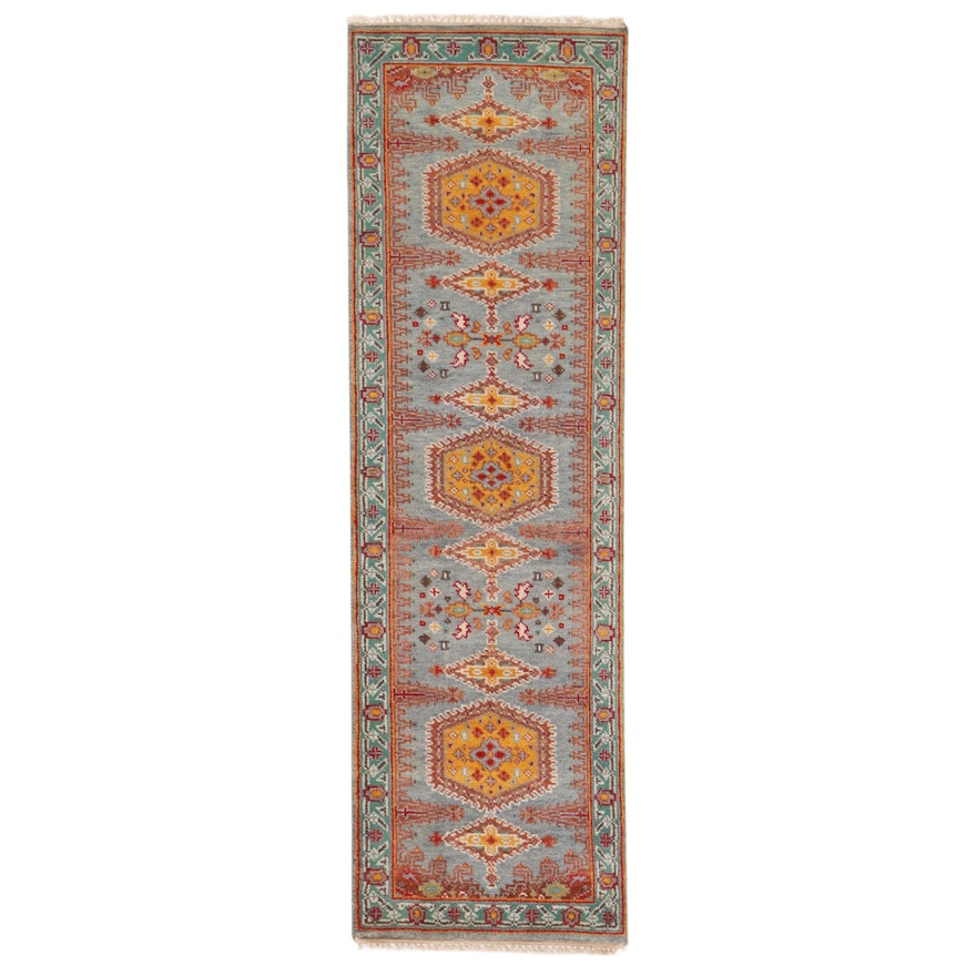 2'5 x 8'1 Hand-Knotted Indo-Persian Viss Carpet Runner