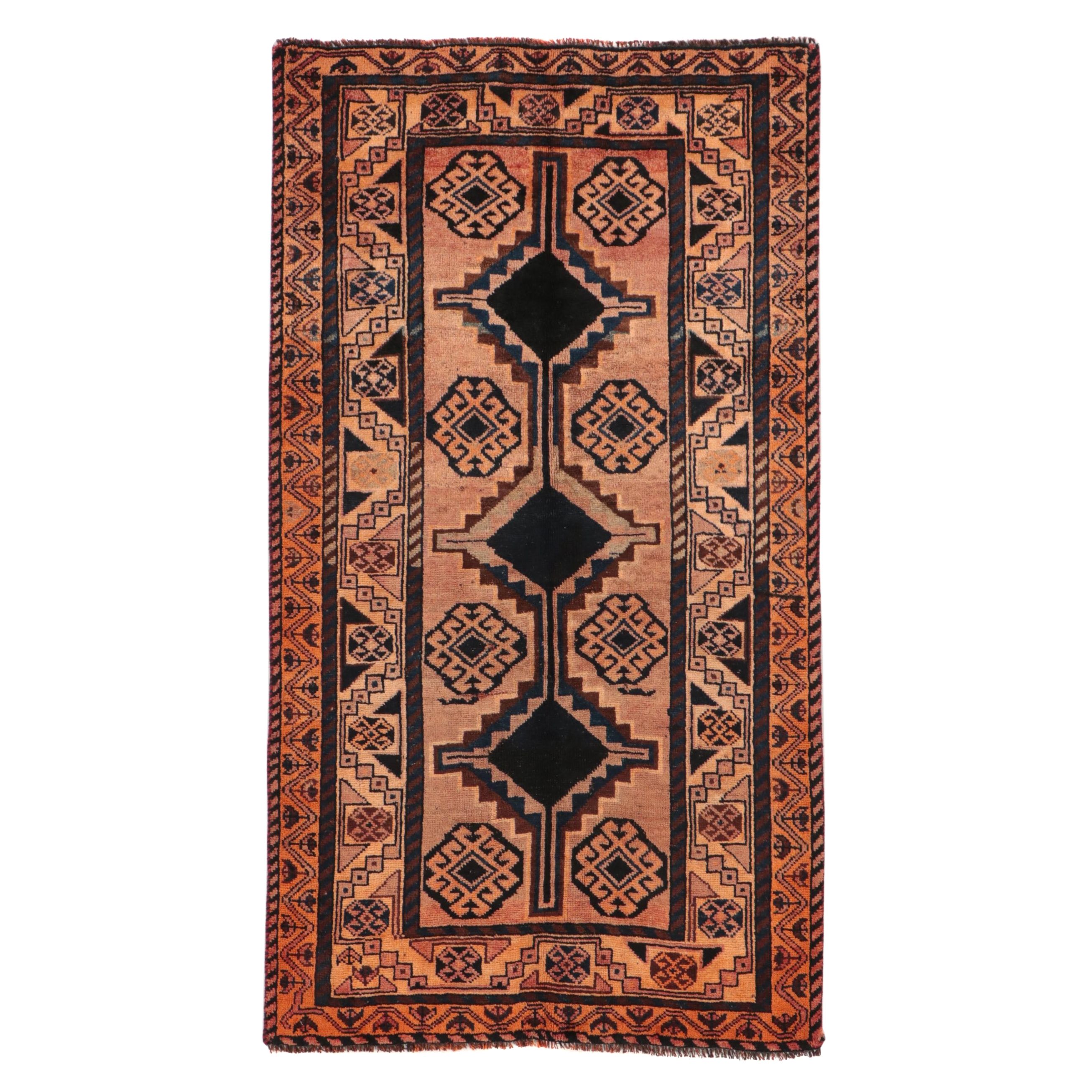 4' x 7'2 Hand-Knotted Persian Shiraz Area Rug