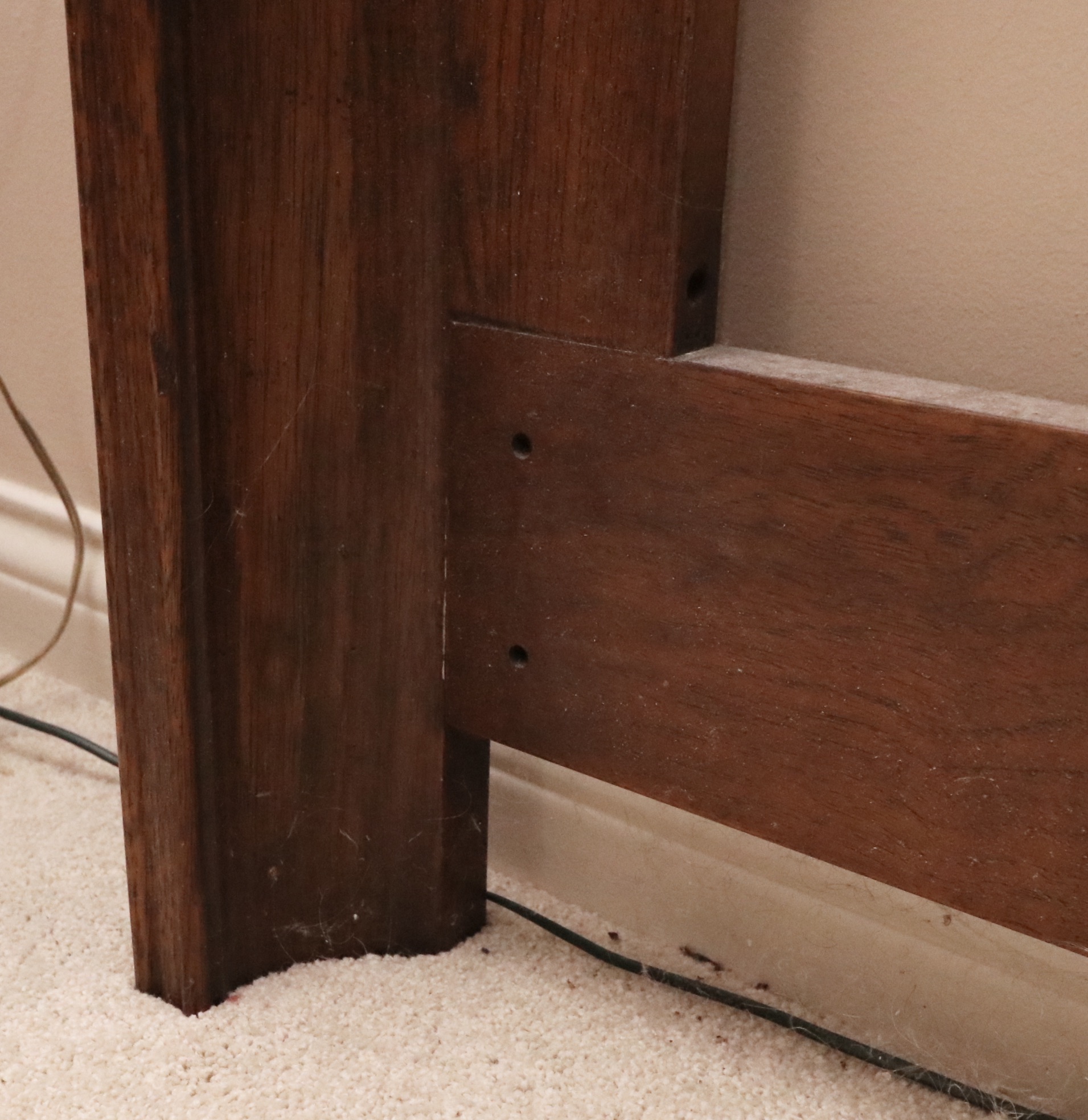 Drexel Heritage "Old Continent" Walnut King Headboard and Nightstands