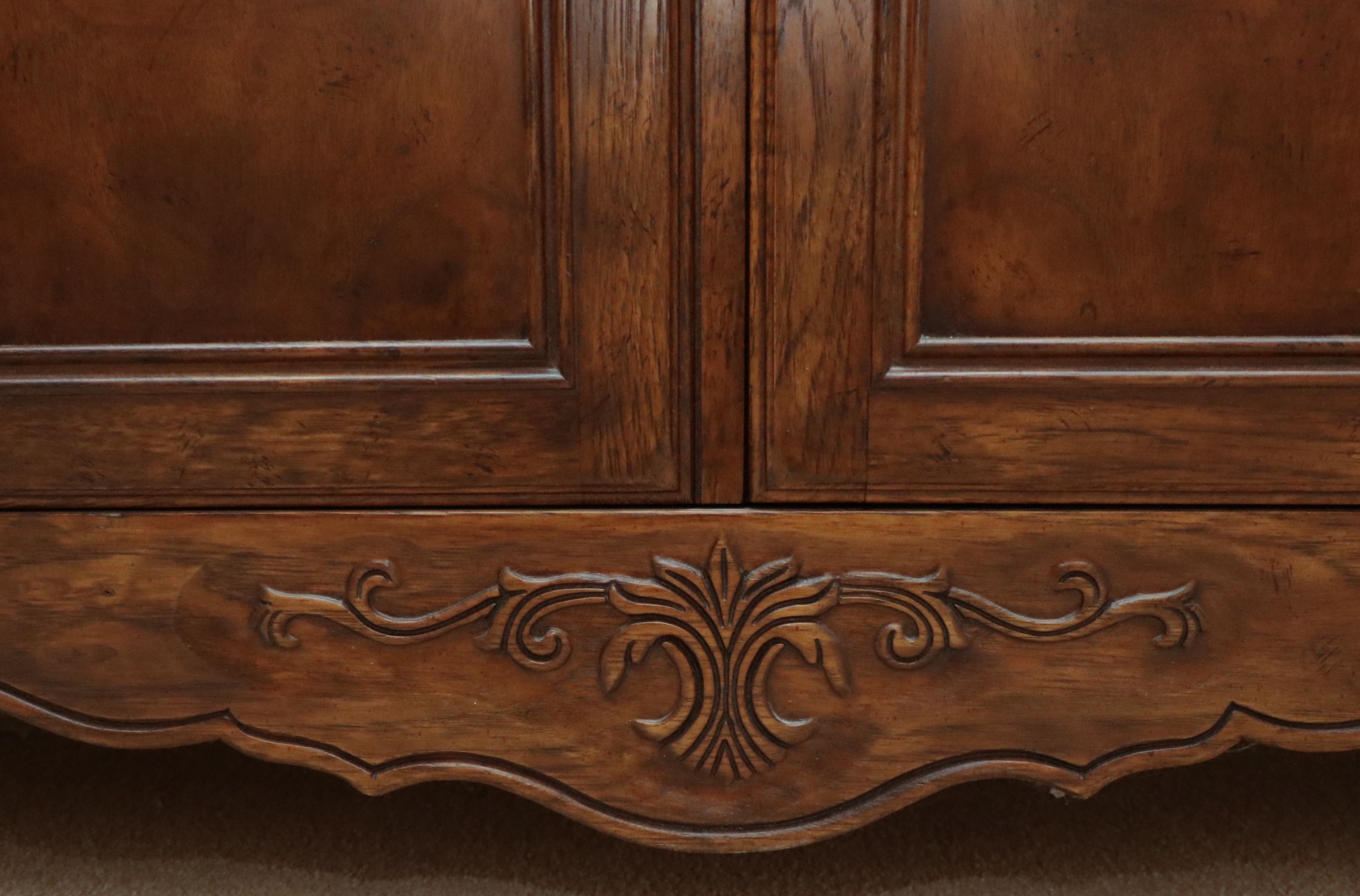 Drexel Heritage "Old Continent" Walnut Dresser with a Trifold Mirror