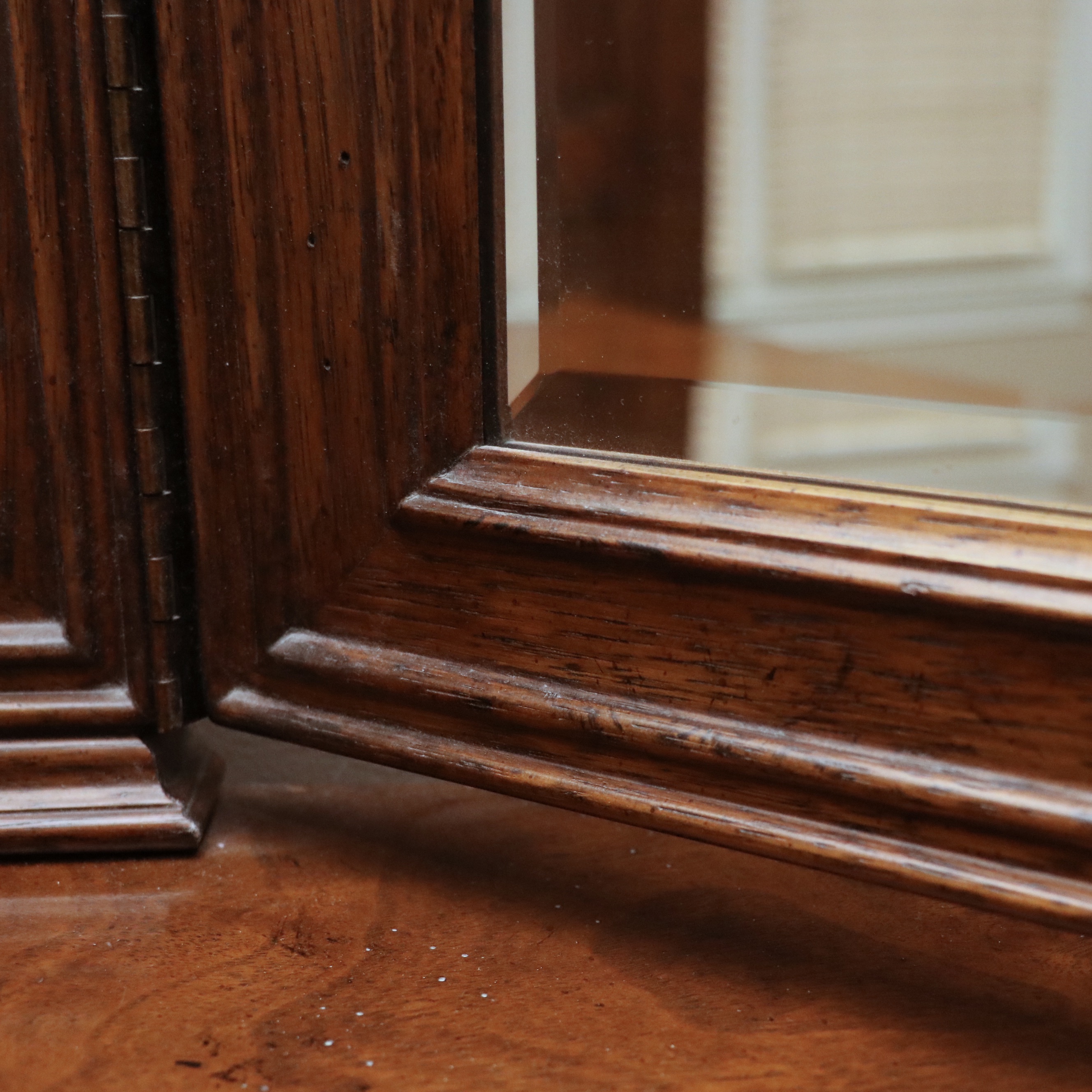 Drexel Heritage "Old Continent" Walnut Dresser with a Trifold Mirror