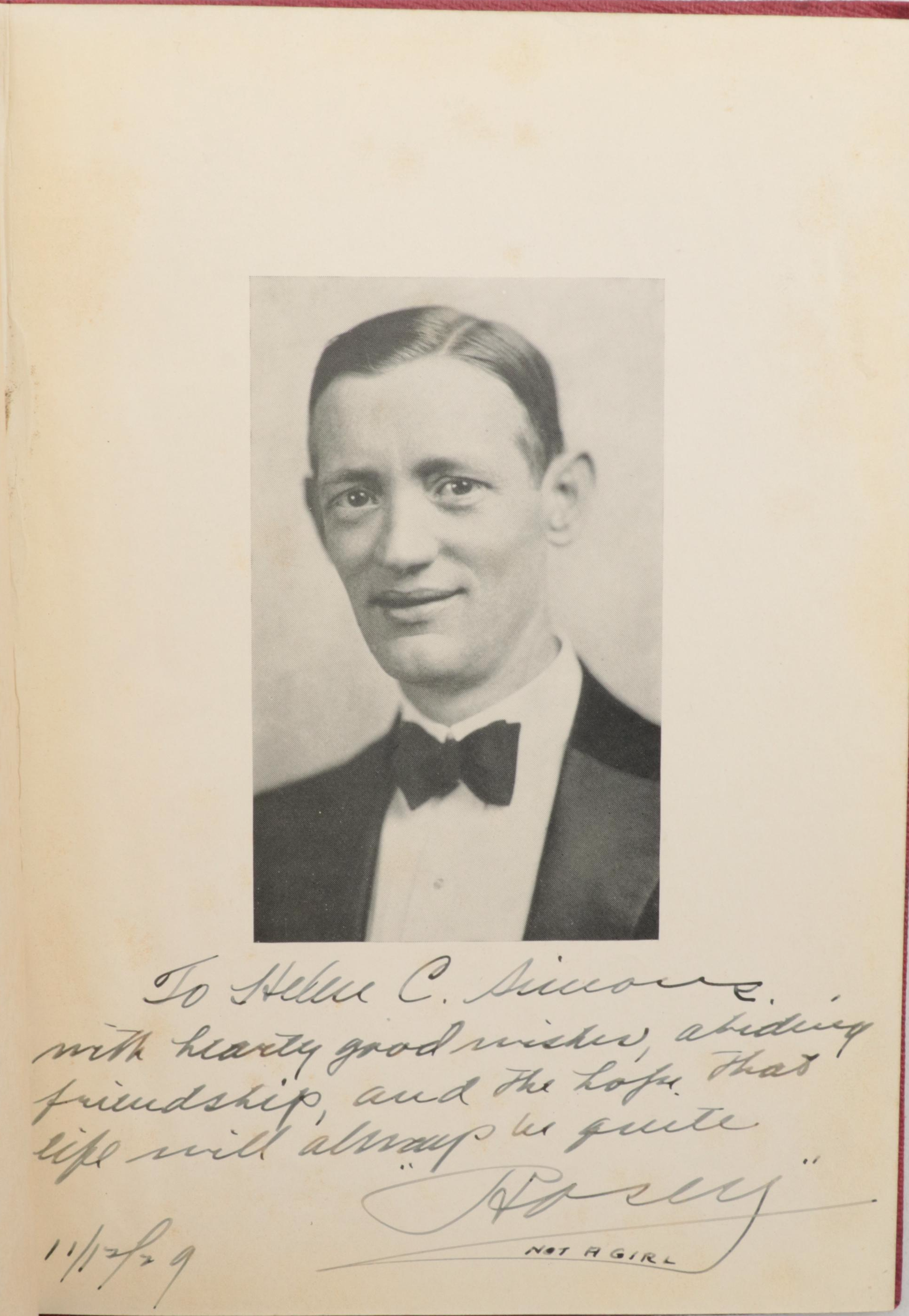 Signed First Edition "Wherever She Waits" by John Michael and More