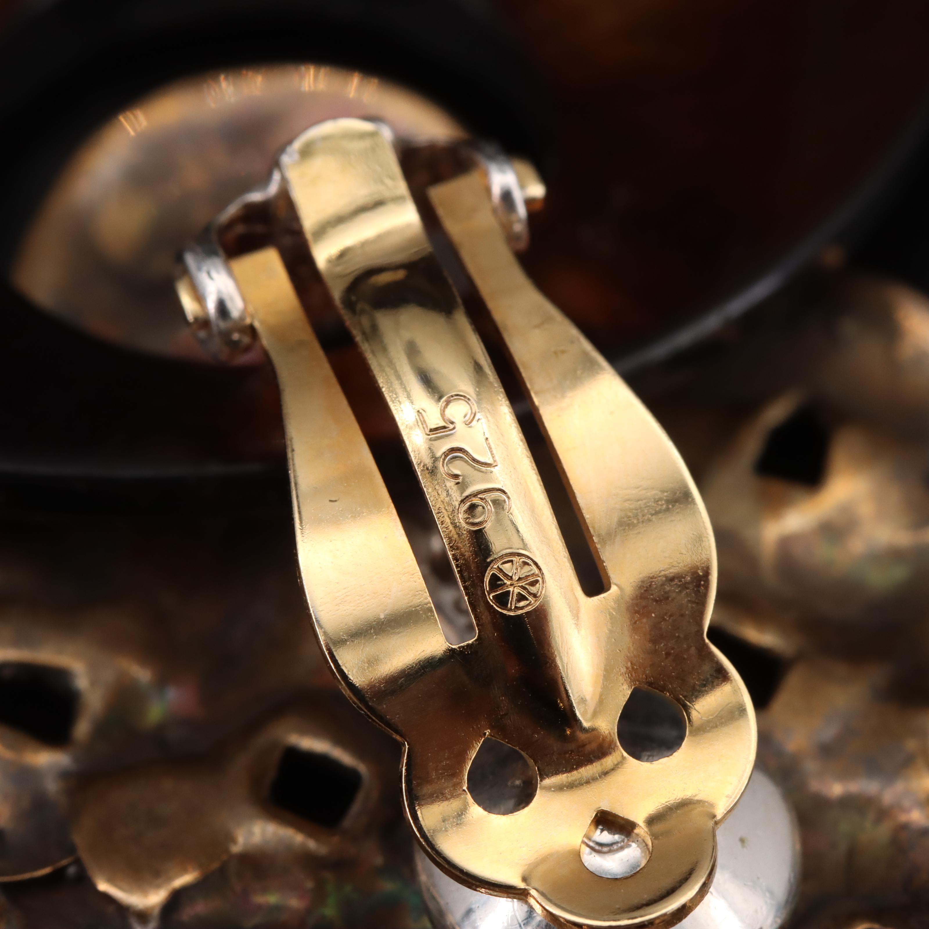 Stephen Dweck Mother-of-Pearl and Longevity Knot Door Knocker Earrings