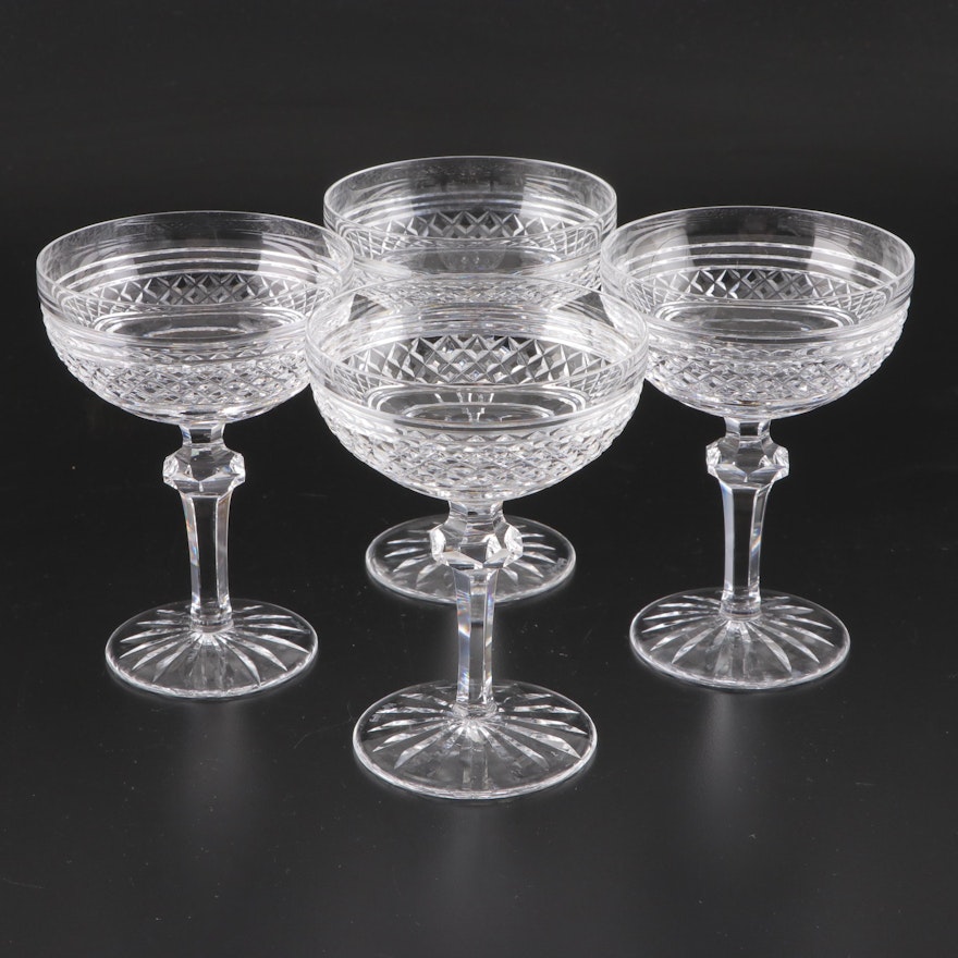 Waterford "Castletown" Crystal Champagne Coupes, 1968-2017