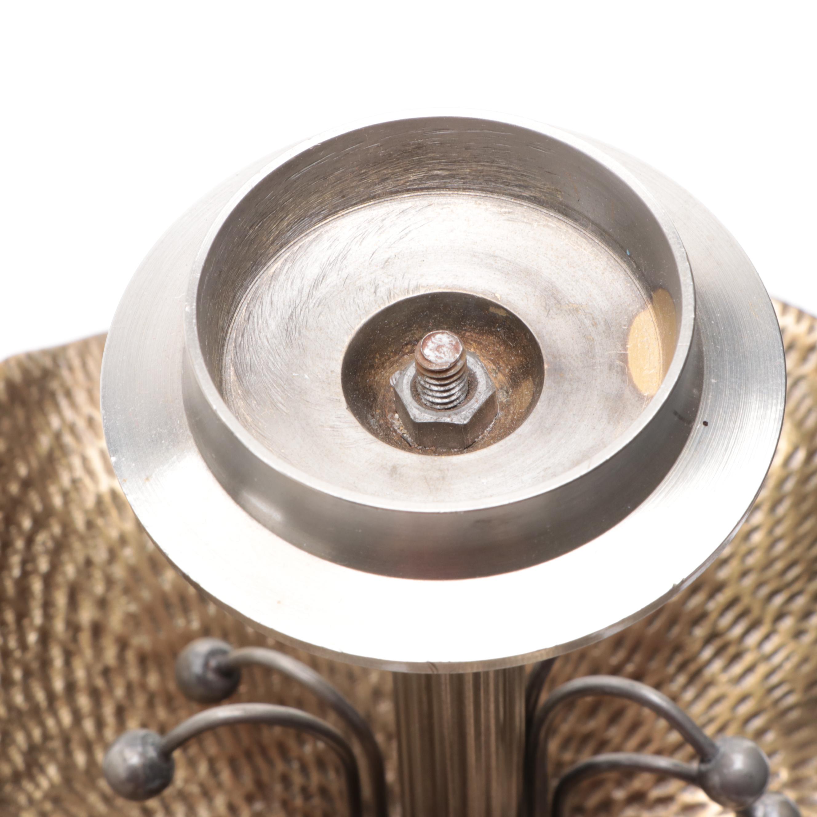 Wildwood Accents Cast Brass and Metal Floral Candlesticks