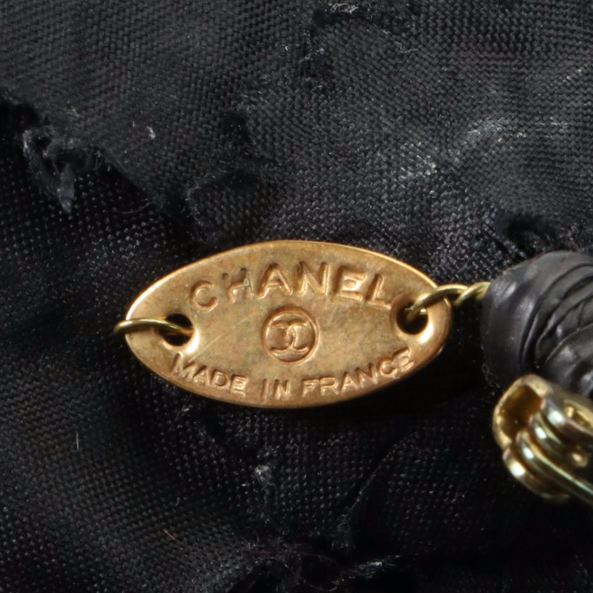 Chanel Camellia Tweed Flower Brooch with Box