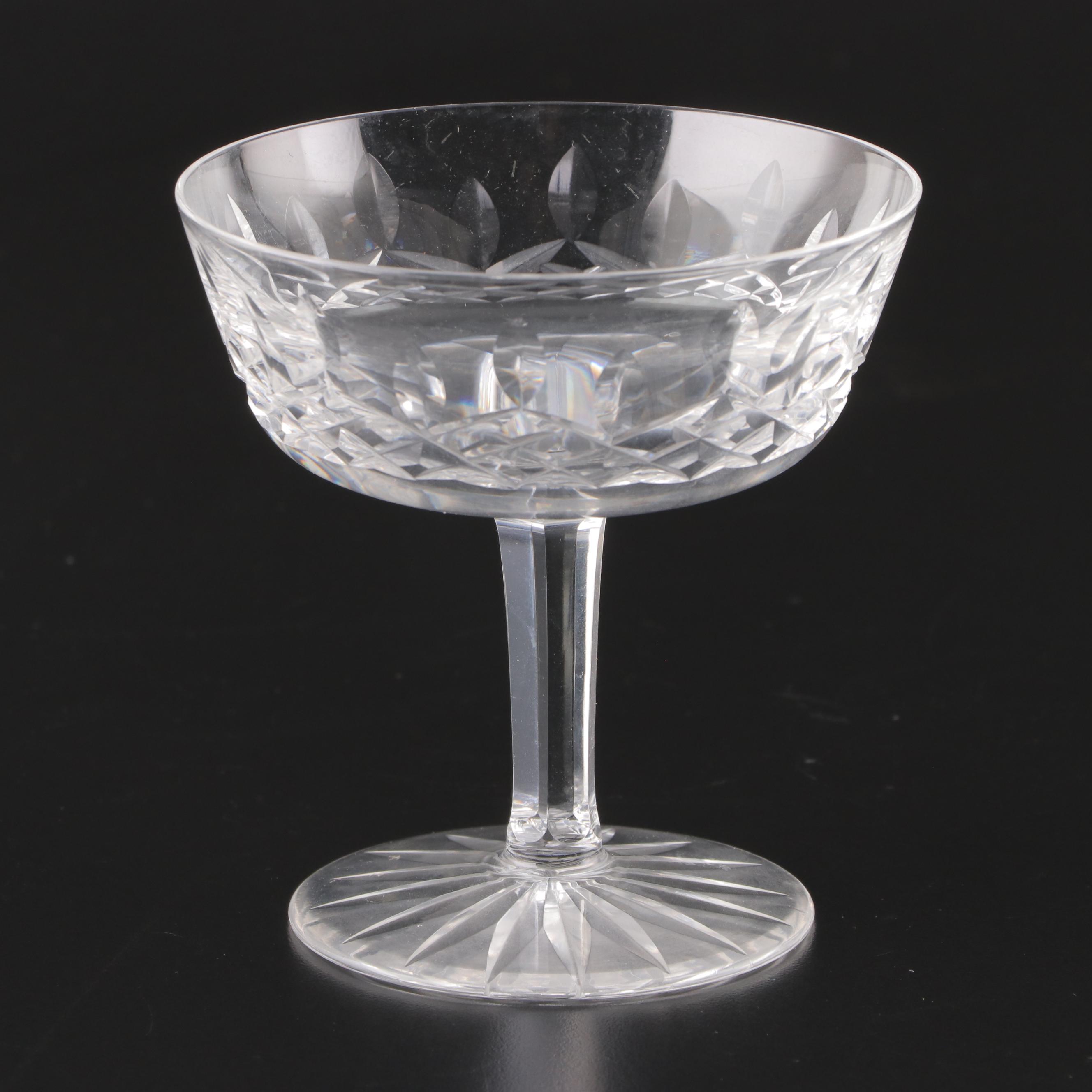 Waterford "Lismore" Crystal Champagne Coupes