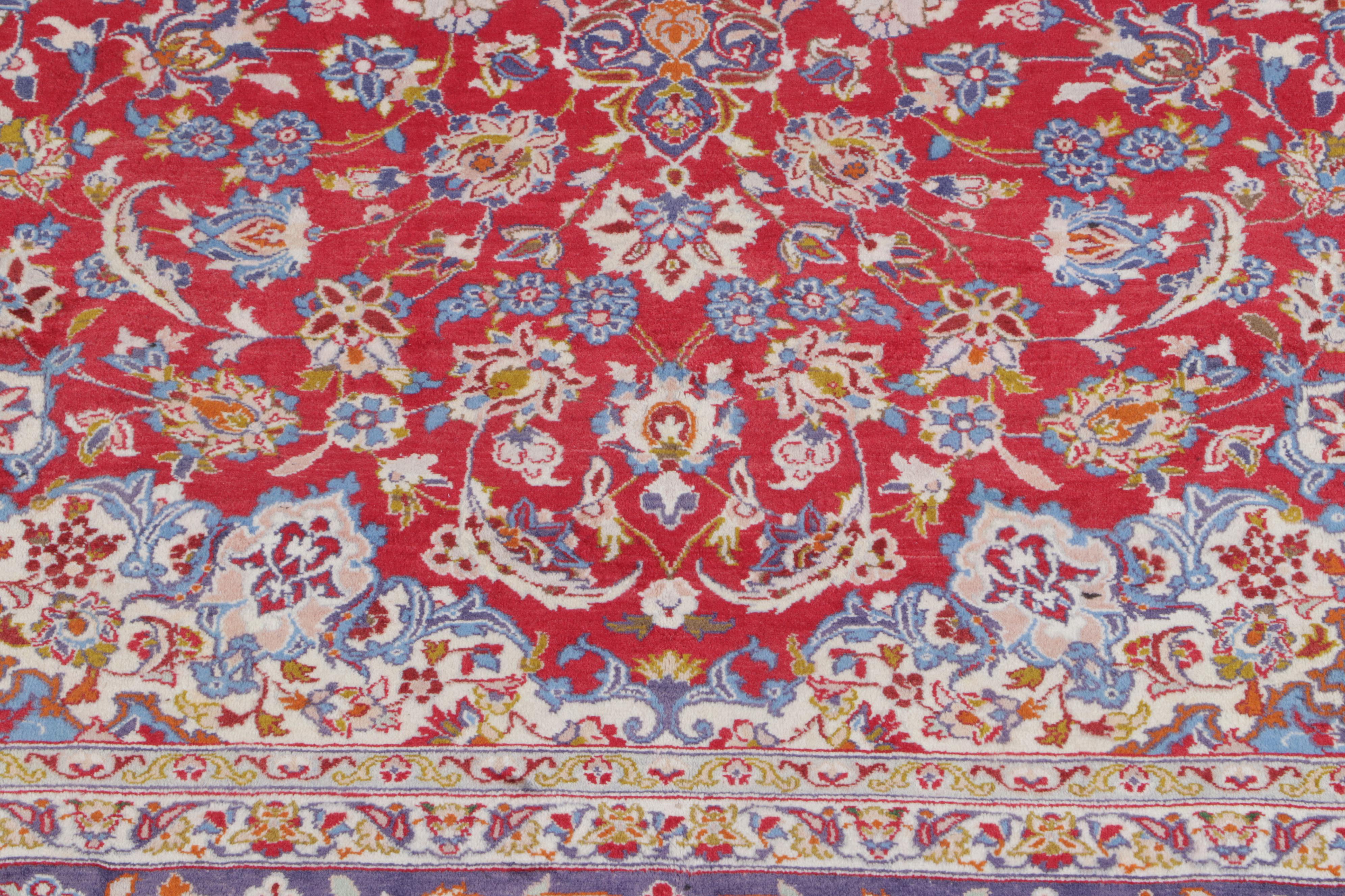 10'7 x 16'5 Hand-Knotted Persian Kashan Room Sized Rug