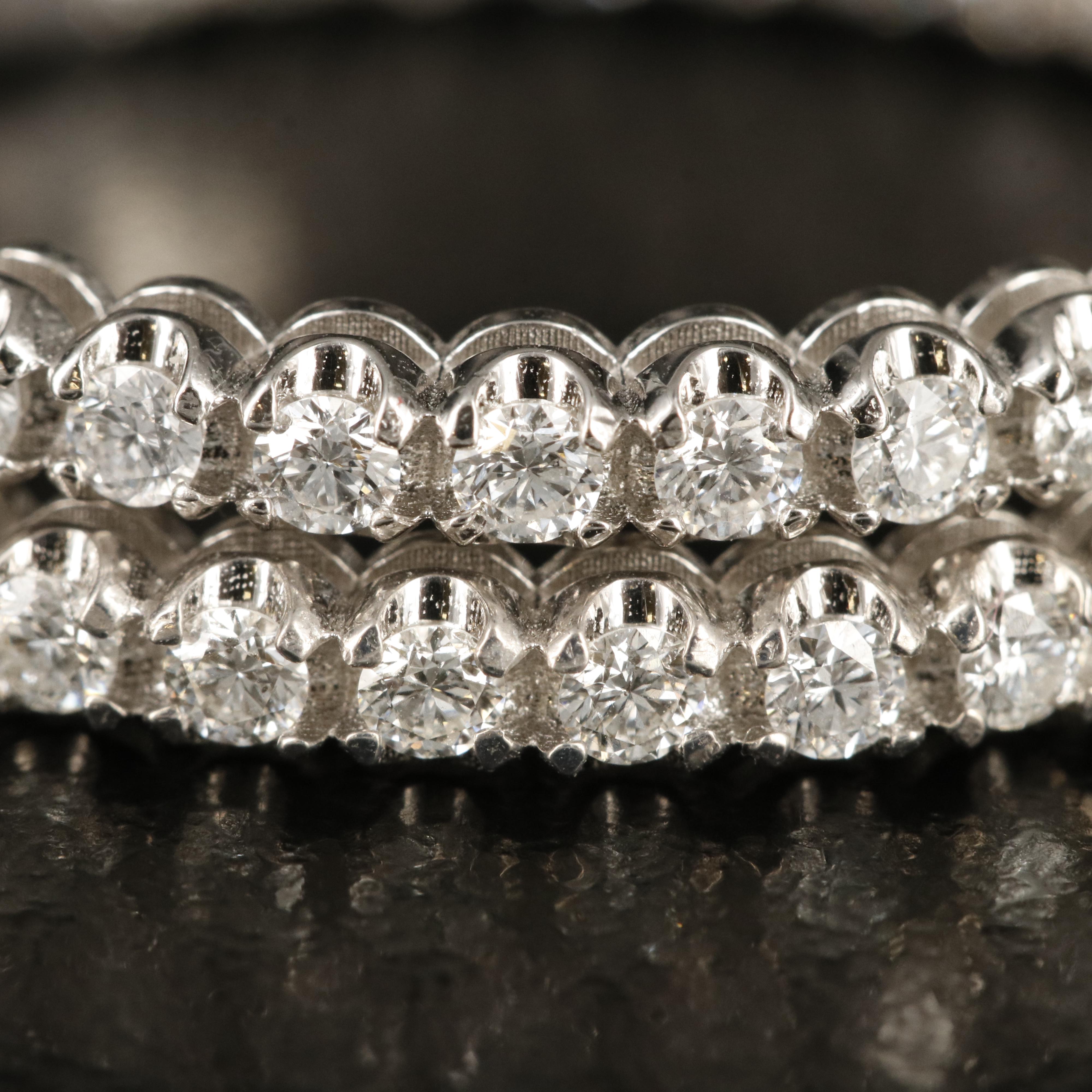 14K 1.57 CTW Diamond Inside Out Hoop Earrings