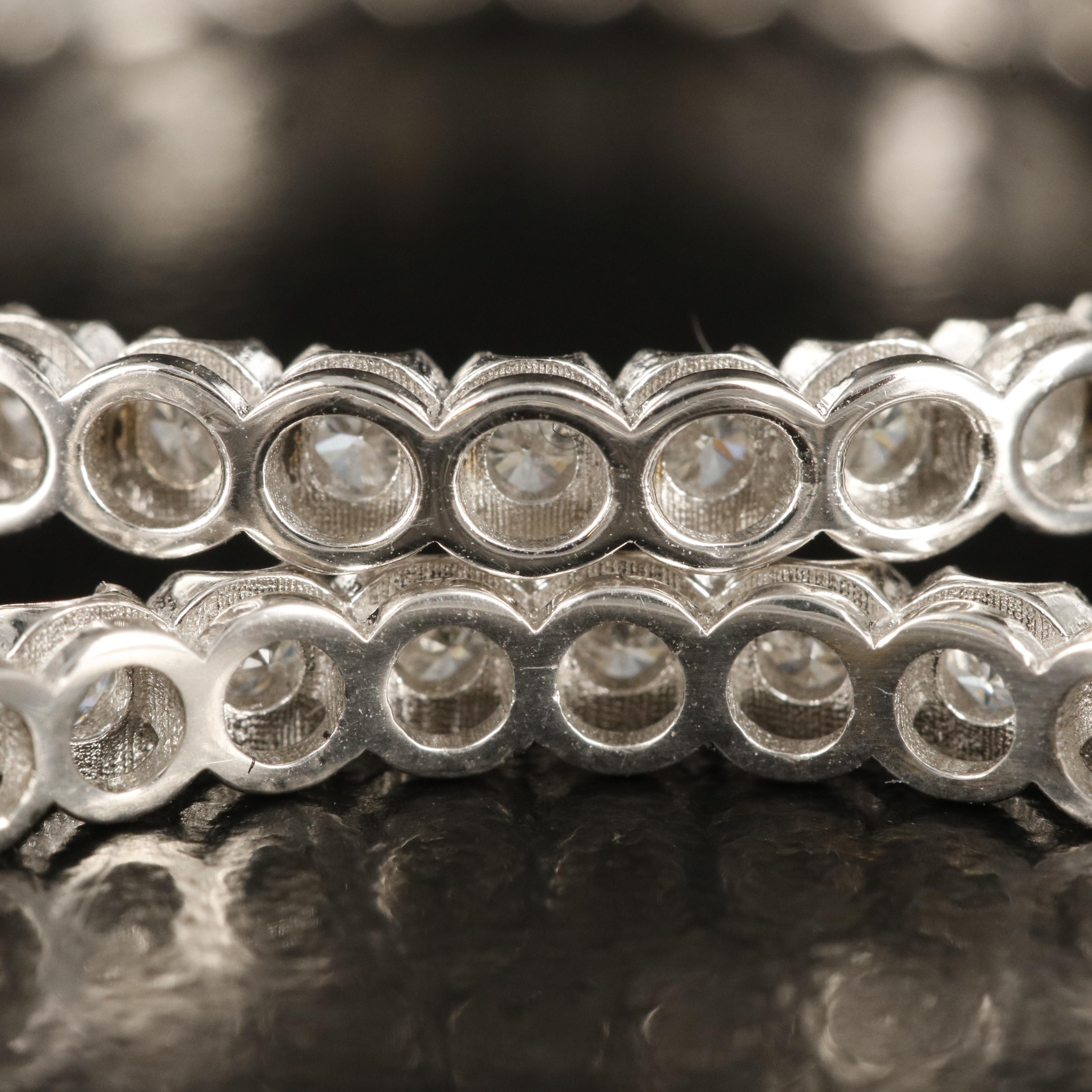 14K 1.57 CTW Diamond Inside Out Hoop Earrings