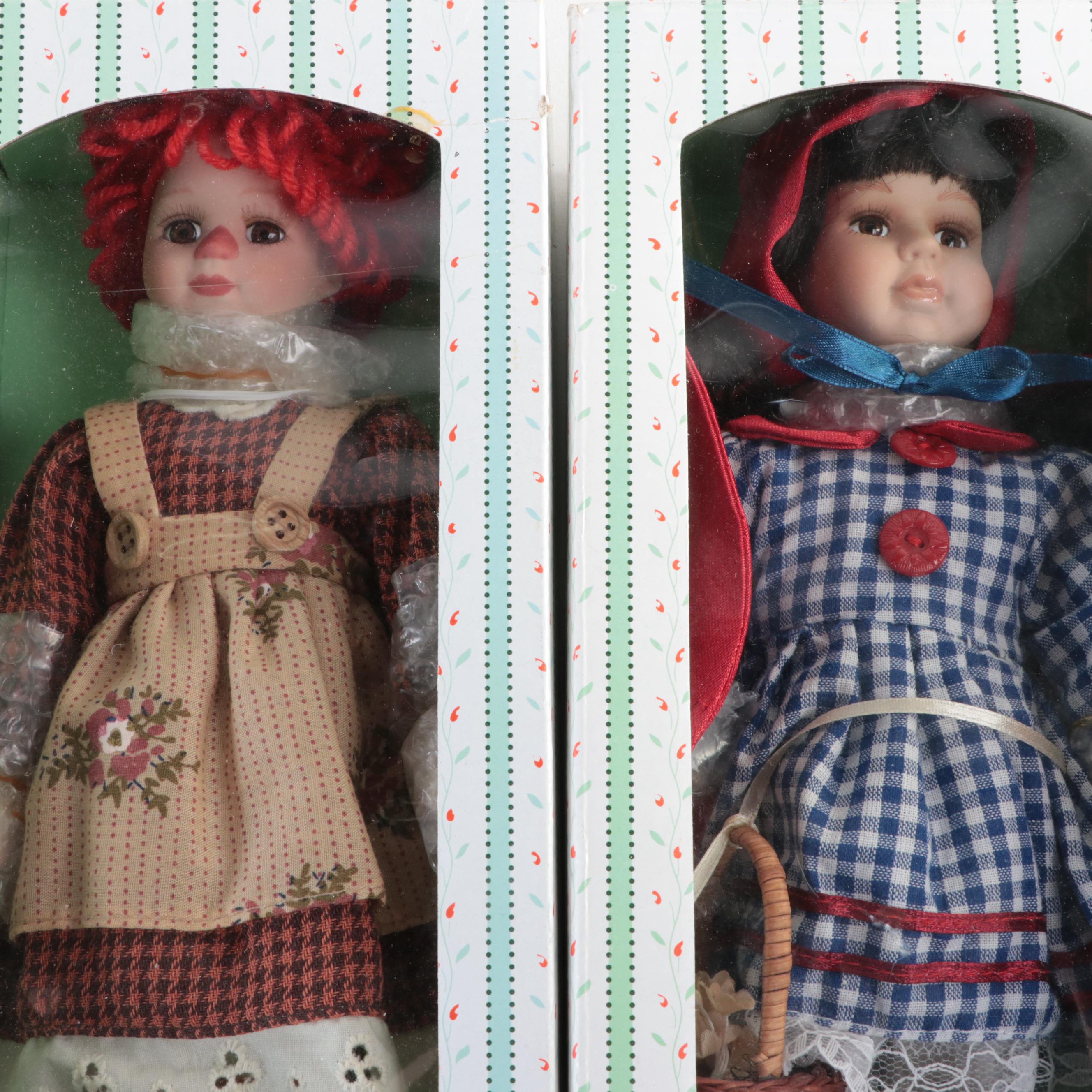 Seymour Mann "Storybook Tiny Tots" Porcelain Limited Edition Dolls