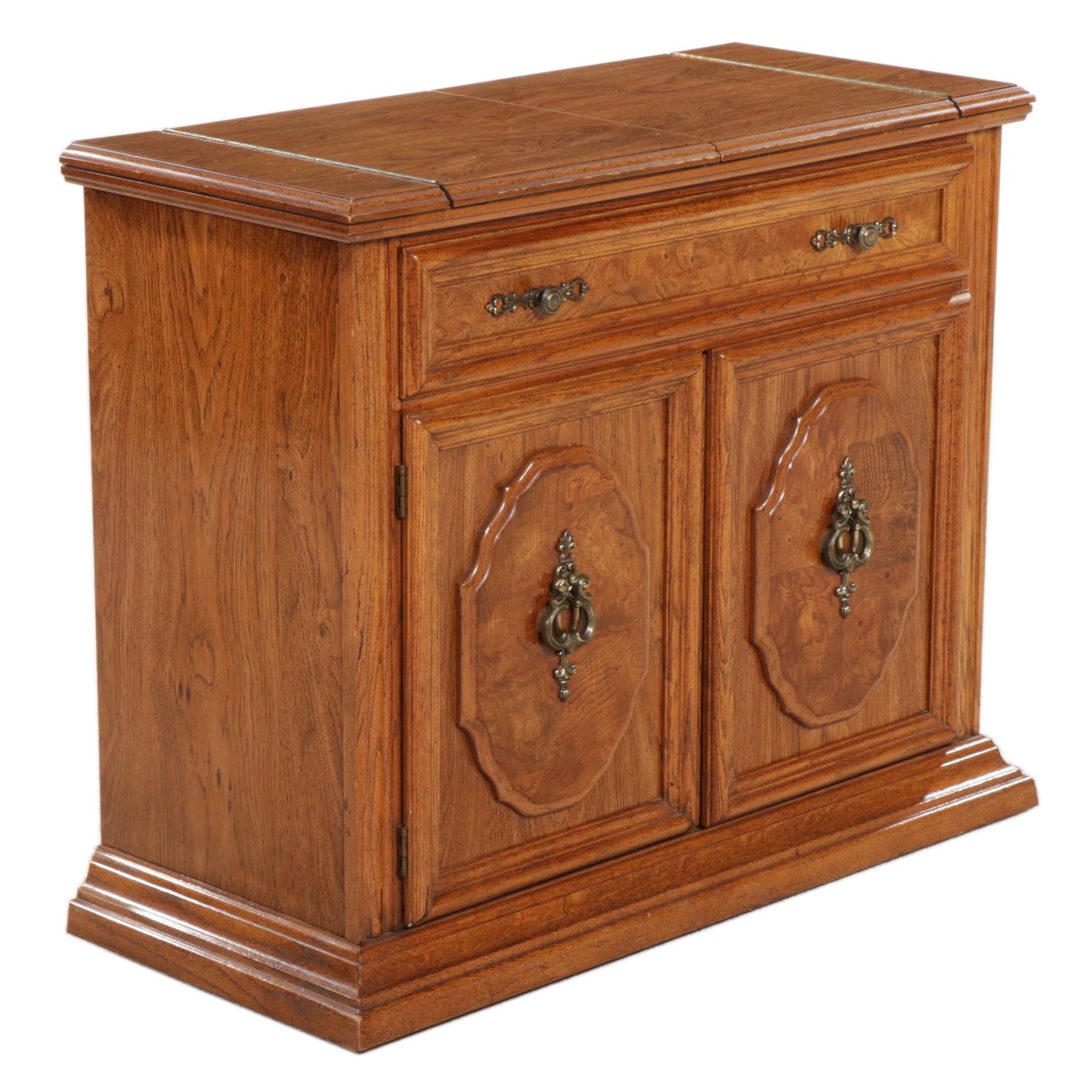 Broyhill Lenoir House Walnut Flip-Top Server, Late 20th Century