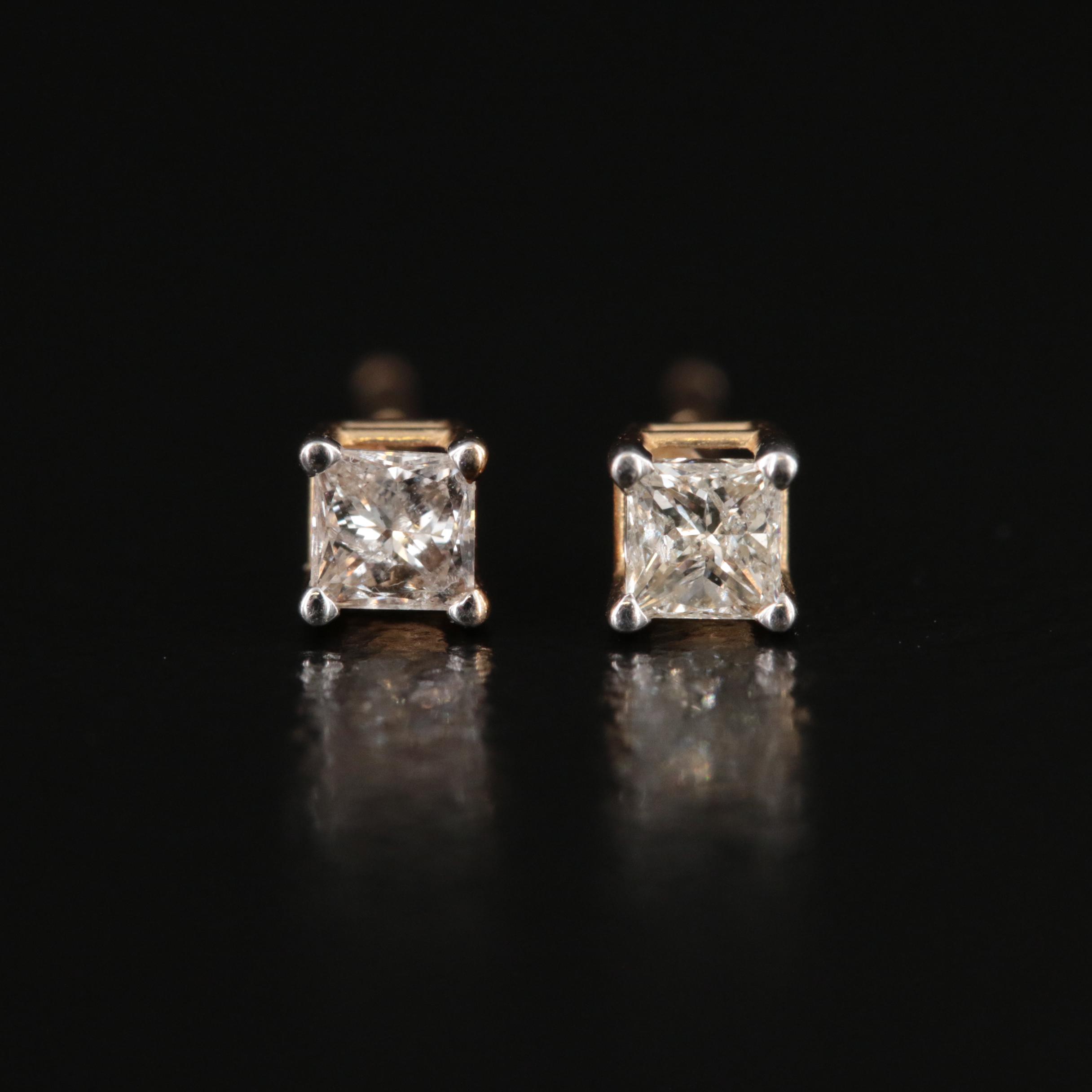 14K 0.20 CTW Diamond Stud Earrings