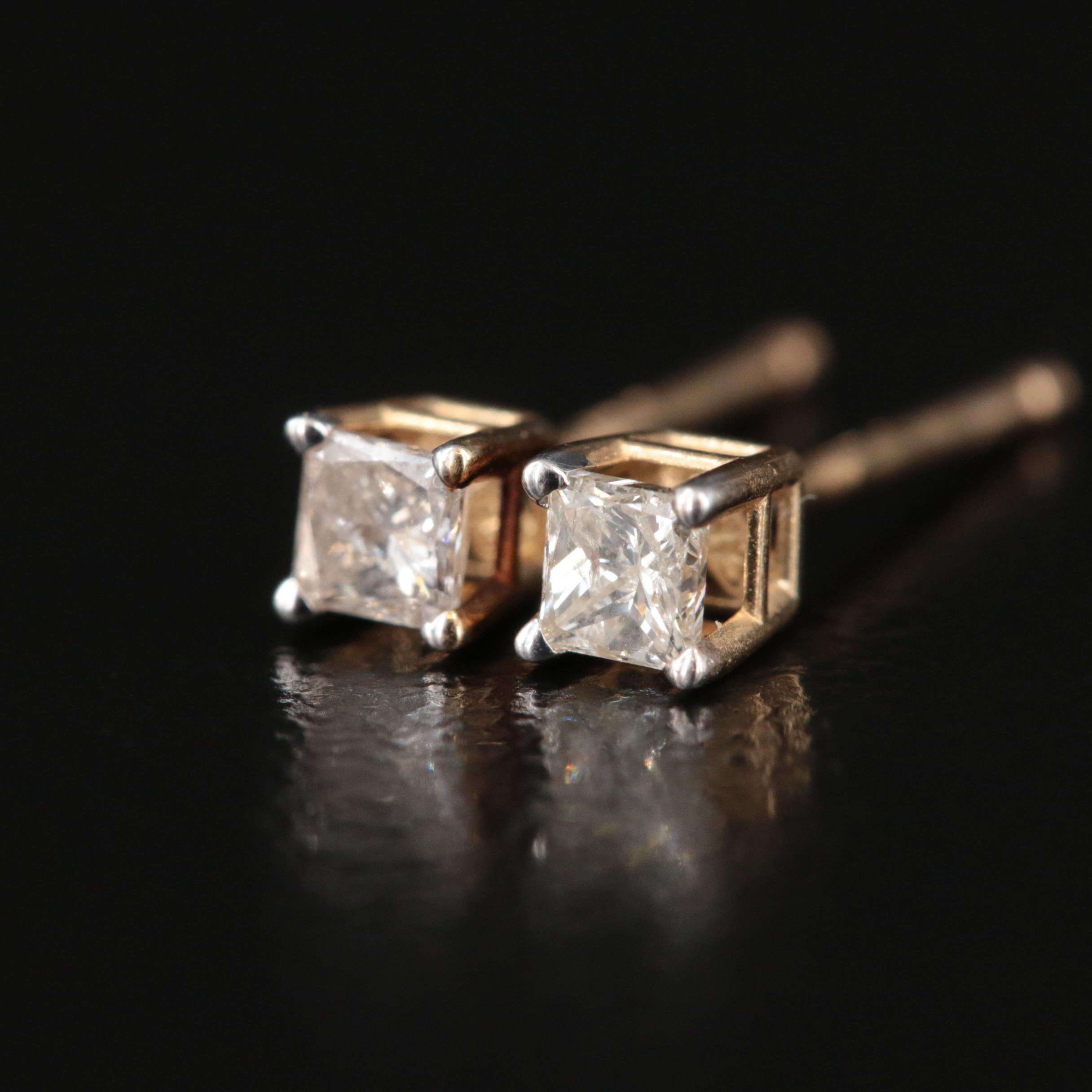 14K 0.20 CTW Diamond Stud Earrings