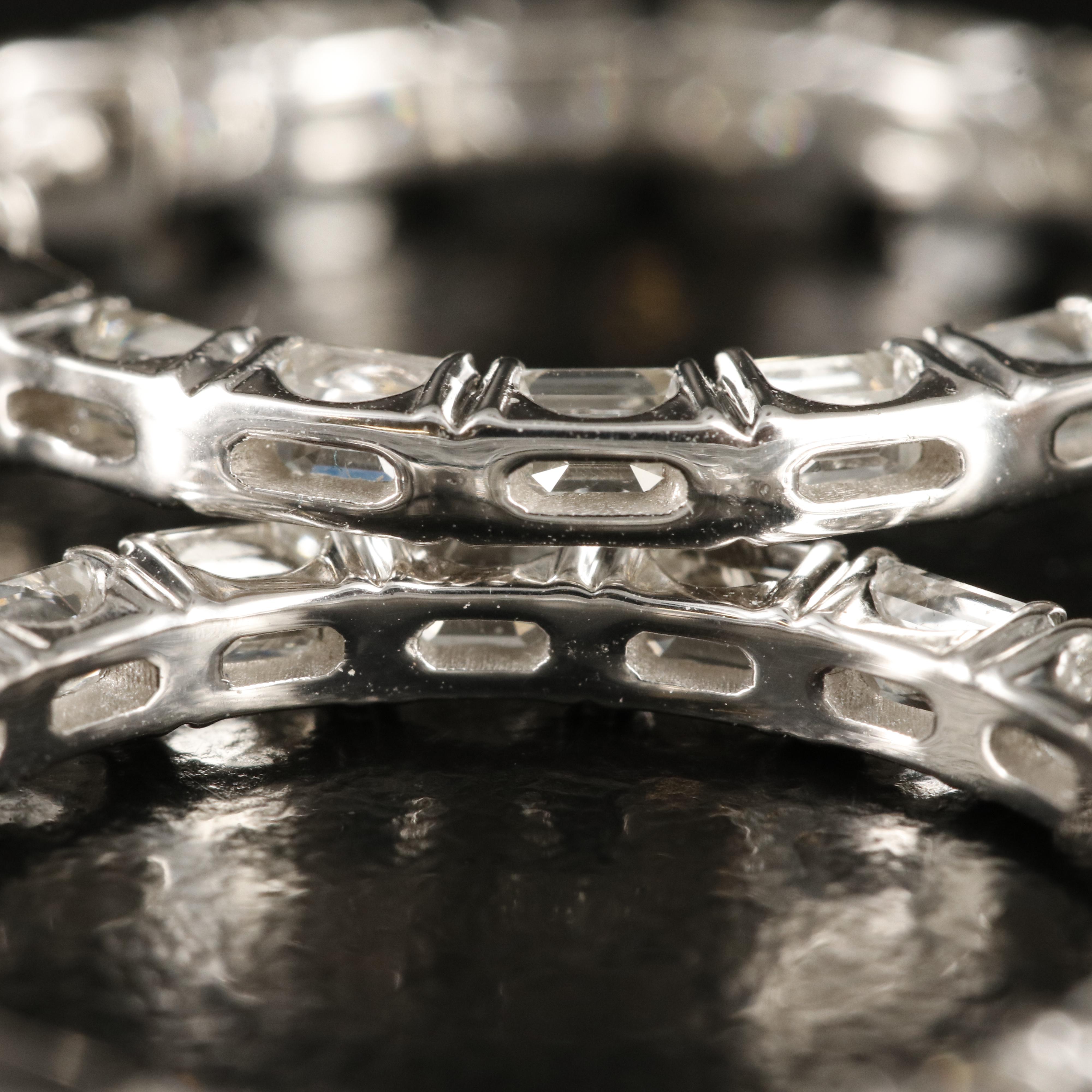 14K 2.88 CTW Diamond Inside Out Hoop Earrings