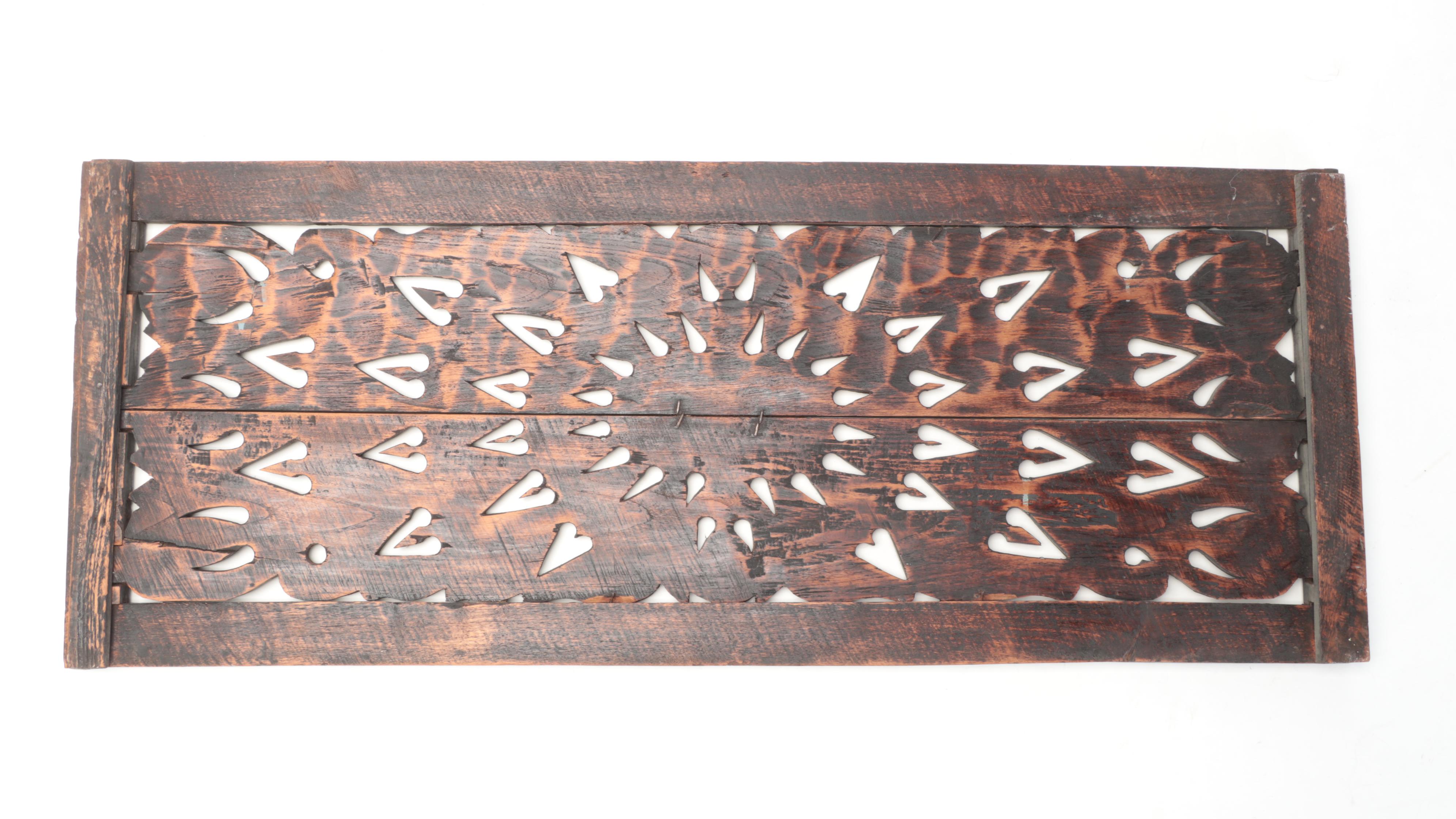 Carved Wood Transom