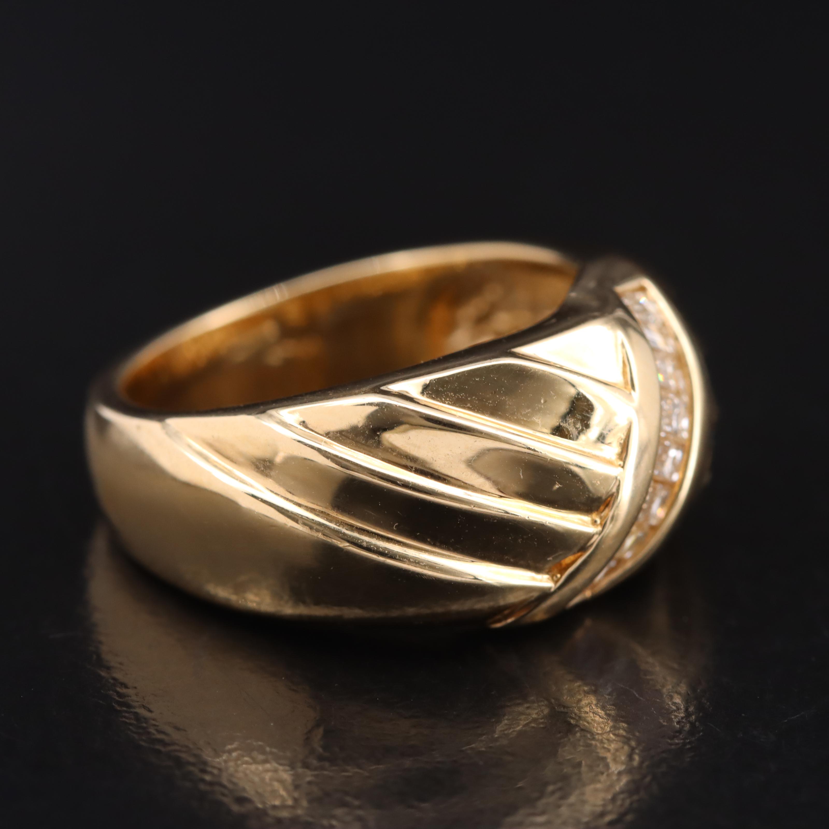 14K 0.32 CTW Diamond Crossover Ring