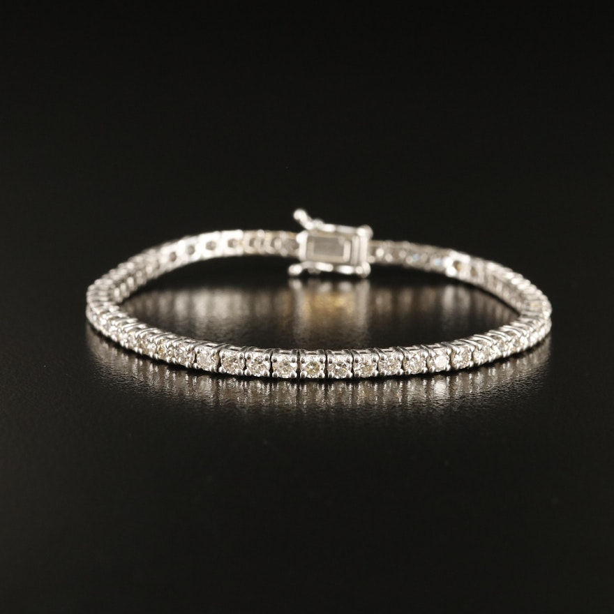 14K 4.00 CTW Diamond Line Bracelet