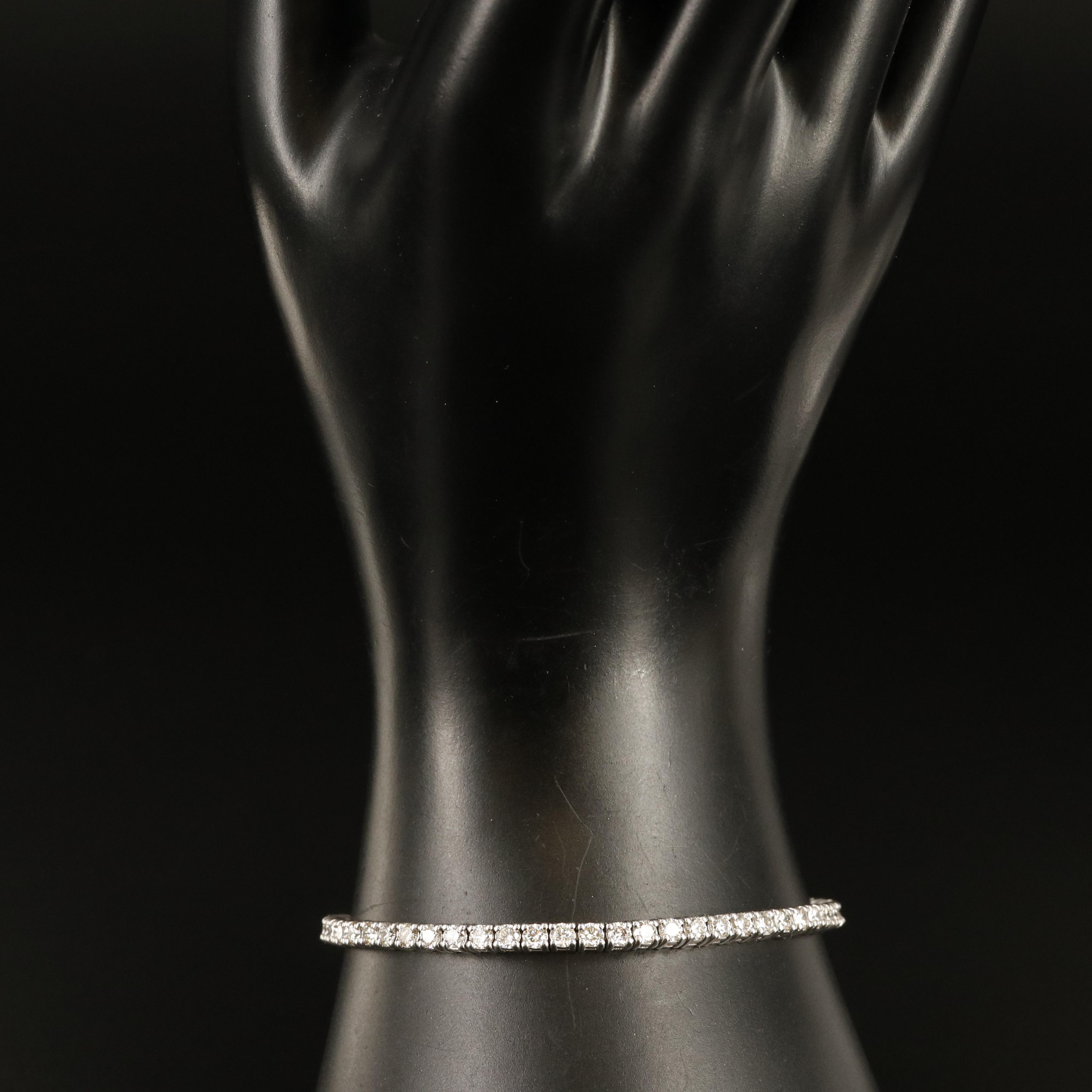 14K 4.00 CTW Diamond Line Bracelet