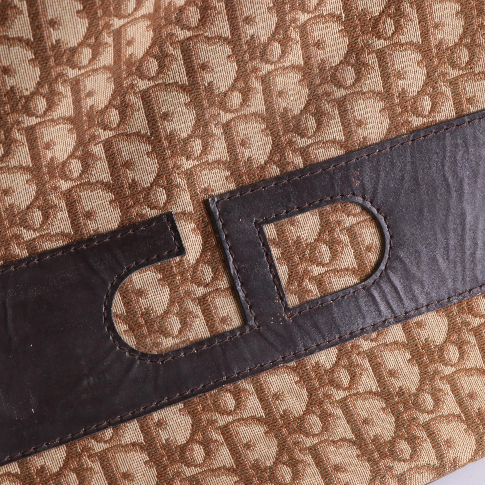 Christian Dior 24" Soft Suitcase in Dior Oblique Canvas and Leather