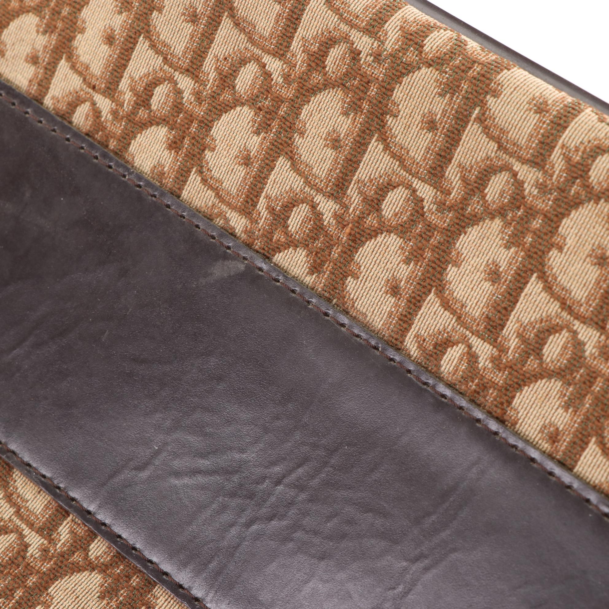 Christian Dior 24" Soft Suitcase in Dior Oblique Canvas and Leather