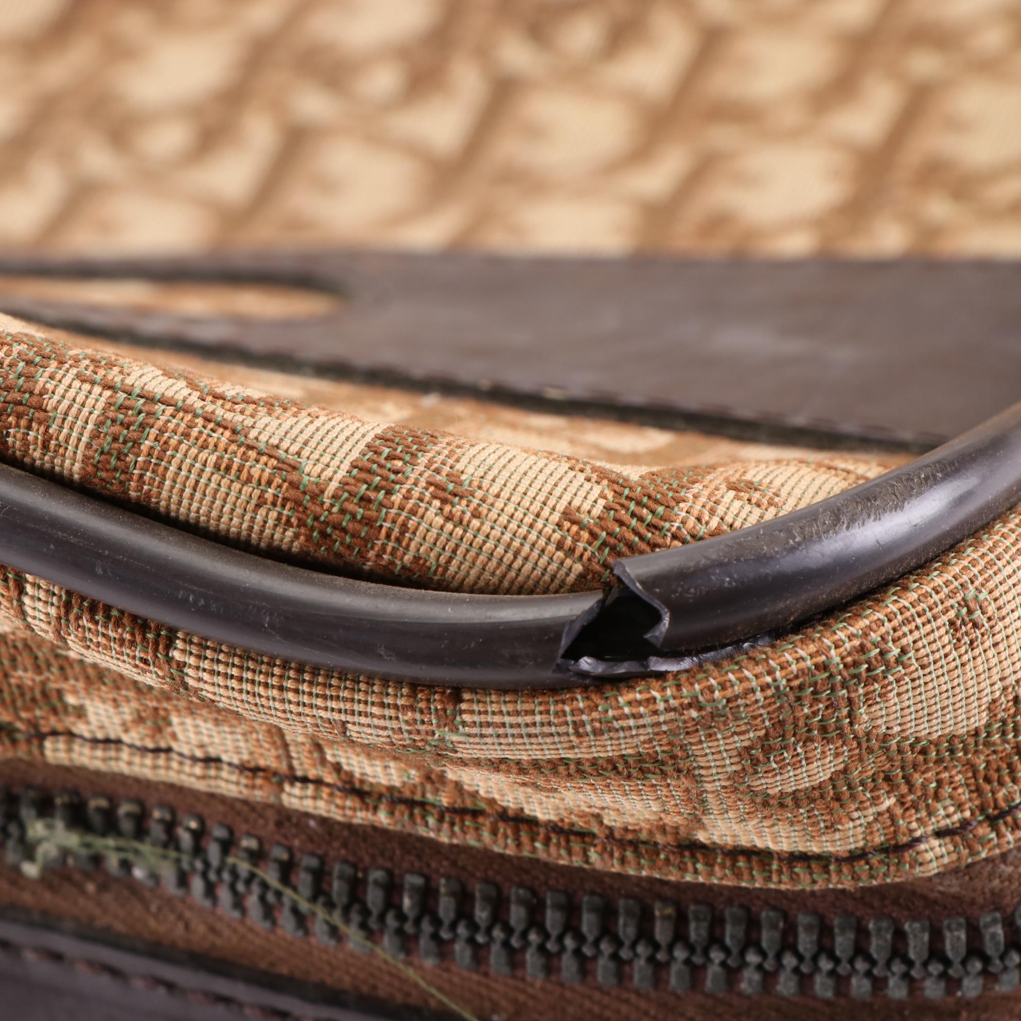 Christian Dior 24" Soft Suitcase in Dior Oblique Canvas and Leather