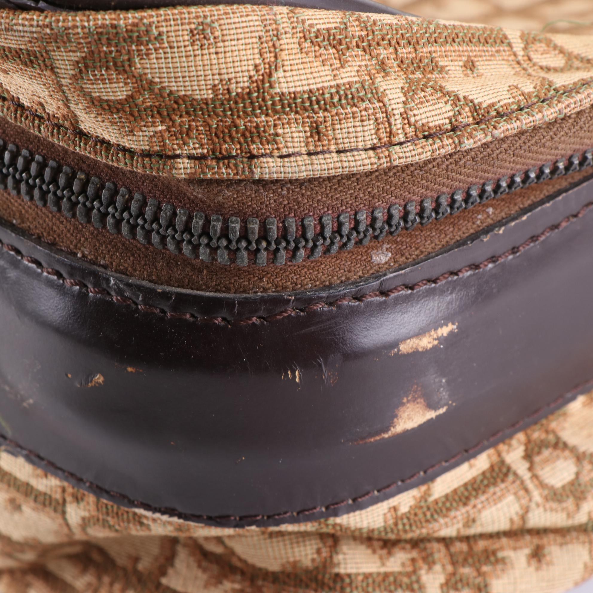 Christian Dior 24" Soft Suitcase in Dior Oblique Canvas and Leather