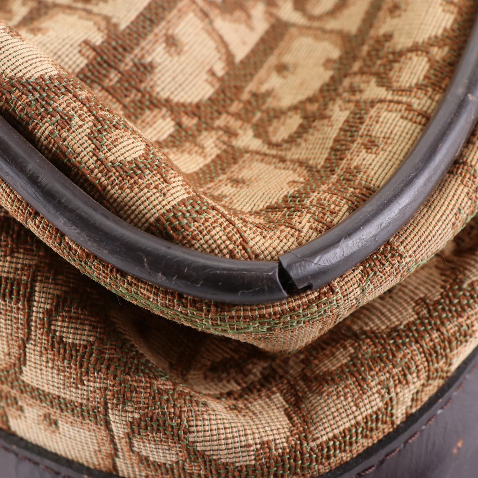 Christian Dior 24" Soft Suitcase in Dior Oblique Canvas and Leather