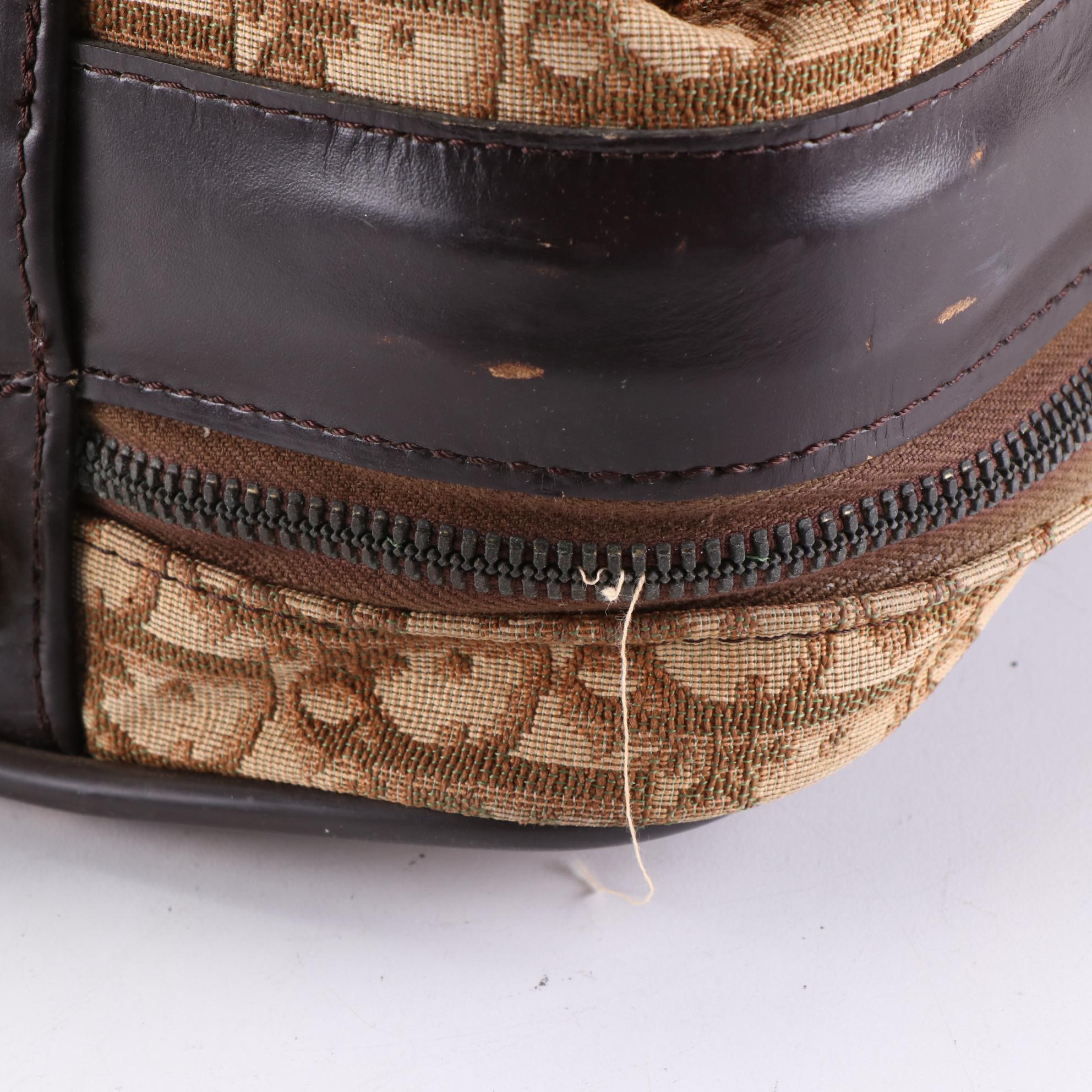 Christian Dior 24" Soft Suitcase in Dior Oblique Canvas and Leather