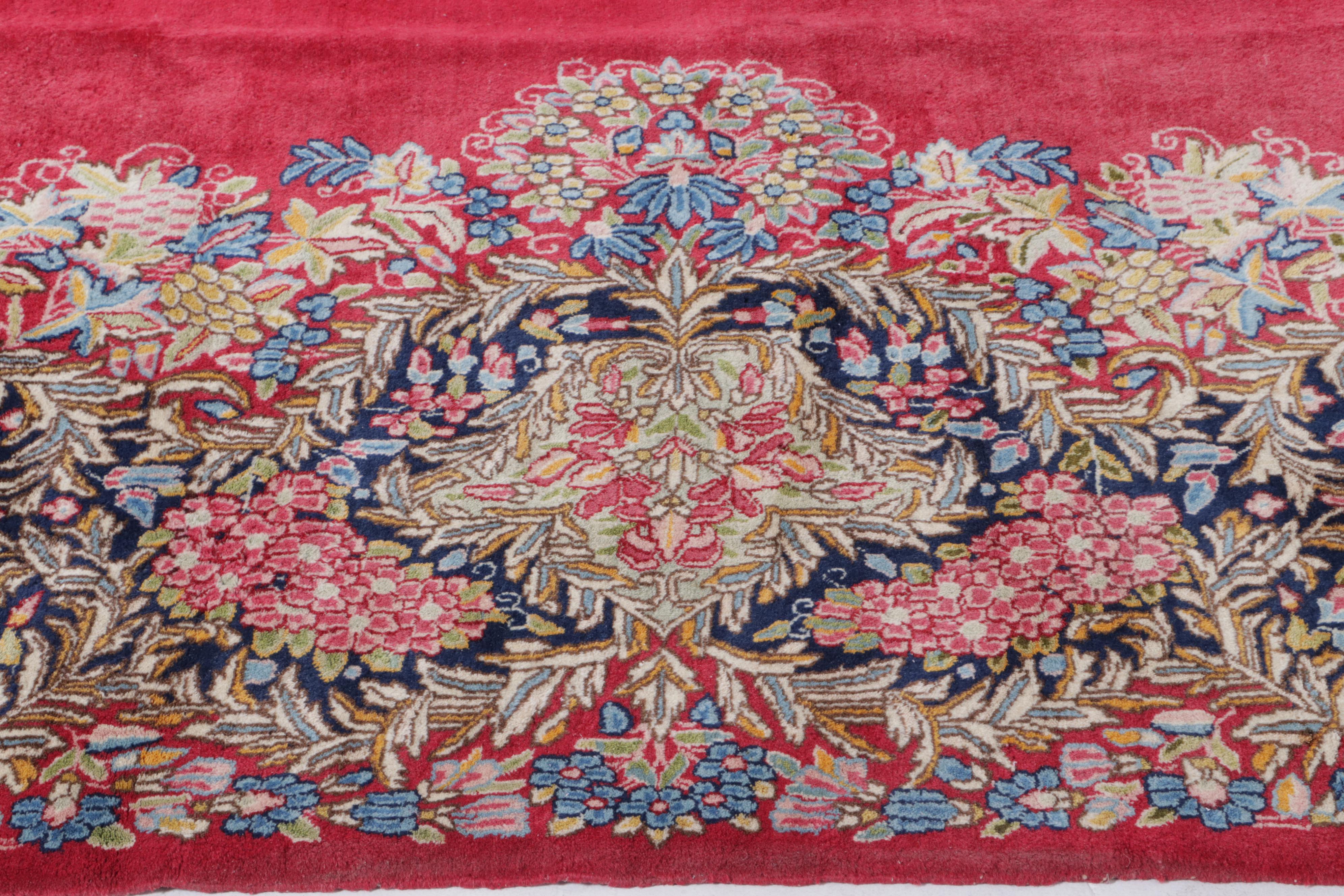 12'8 x 17' Hand-Knotted Indo-Persian Sarouk Style Room Sized Rug