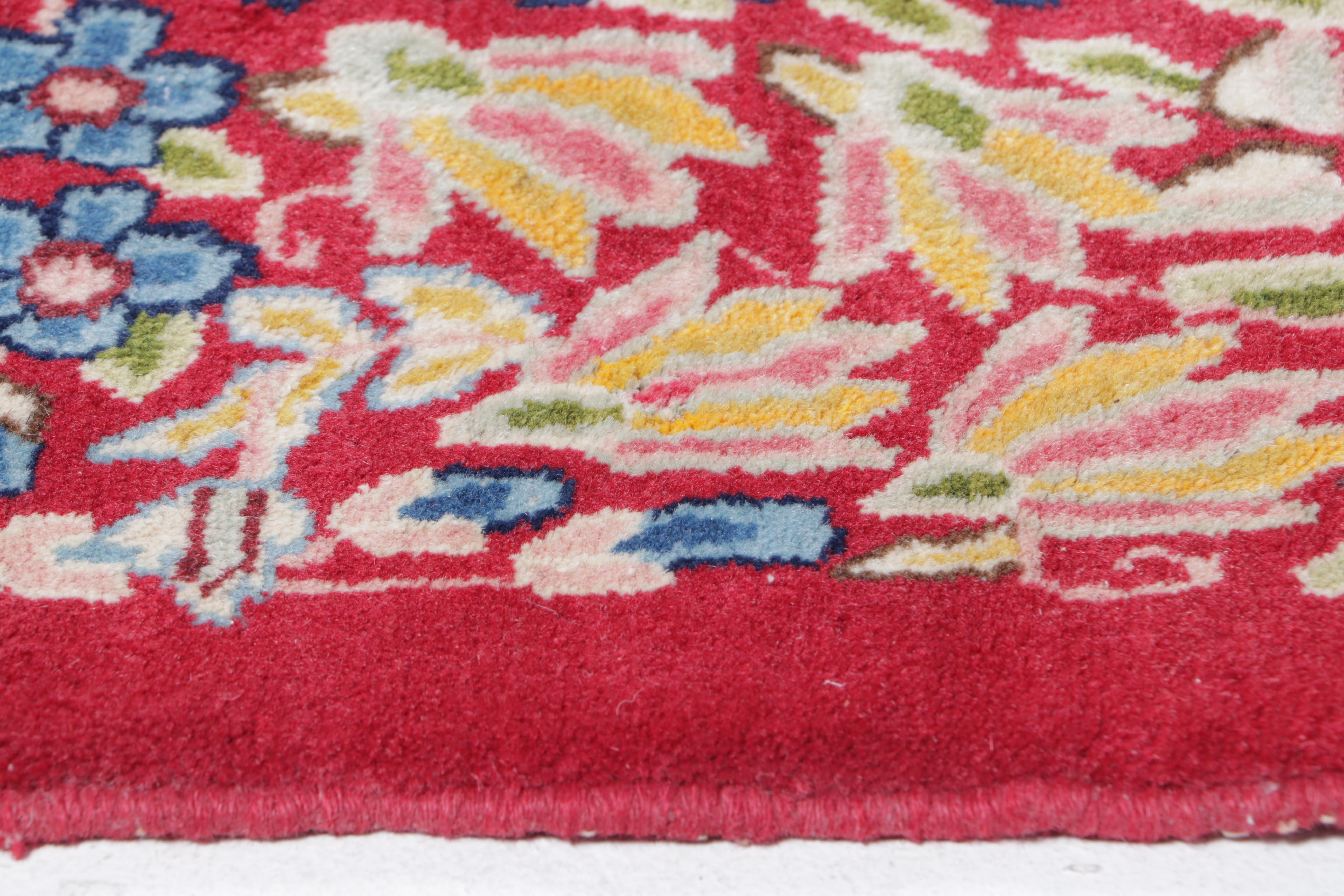 12'8 x 17' Hand-Knotted Indo-Persian Sarouk Style Room Sized Rug