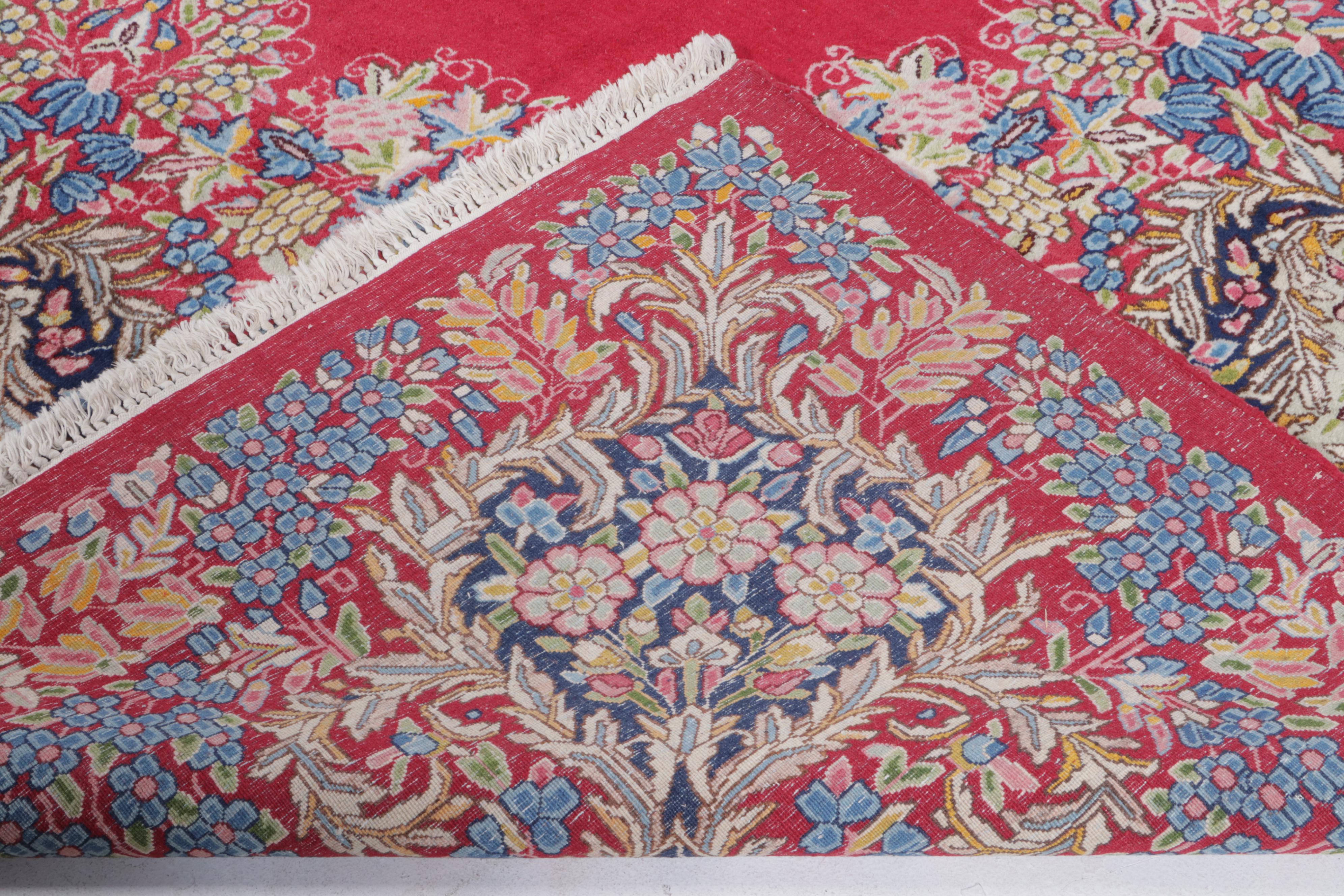 12'8 x 17' Hand-Knotted Indo-Persian Sarouk Style Room Sized Rug