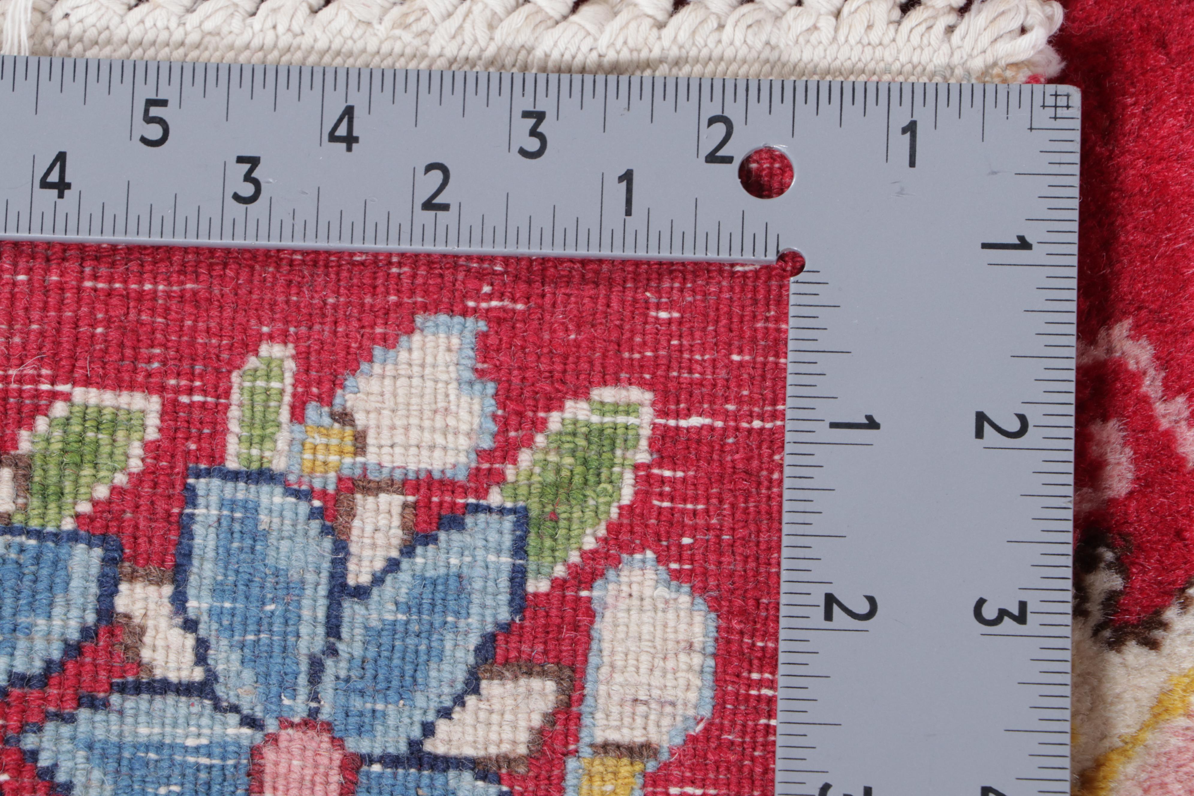 12'8 x 17' Hand-Knotted Indo-Persian Sarouk Style Room Sized Rug