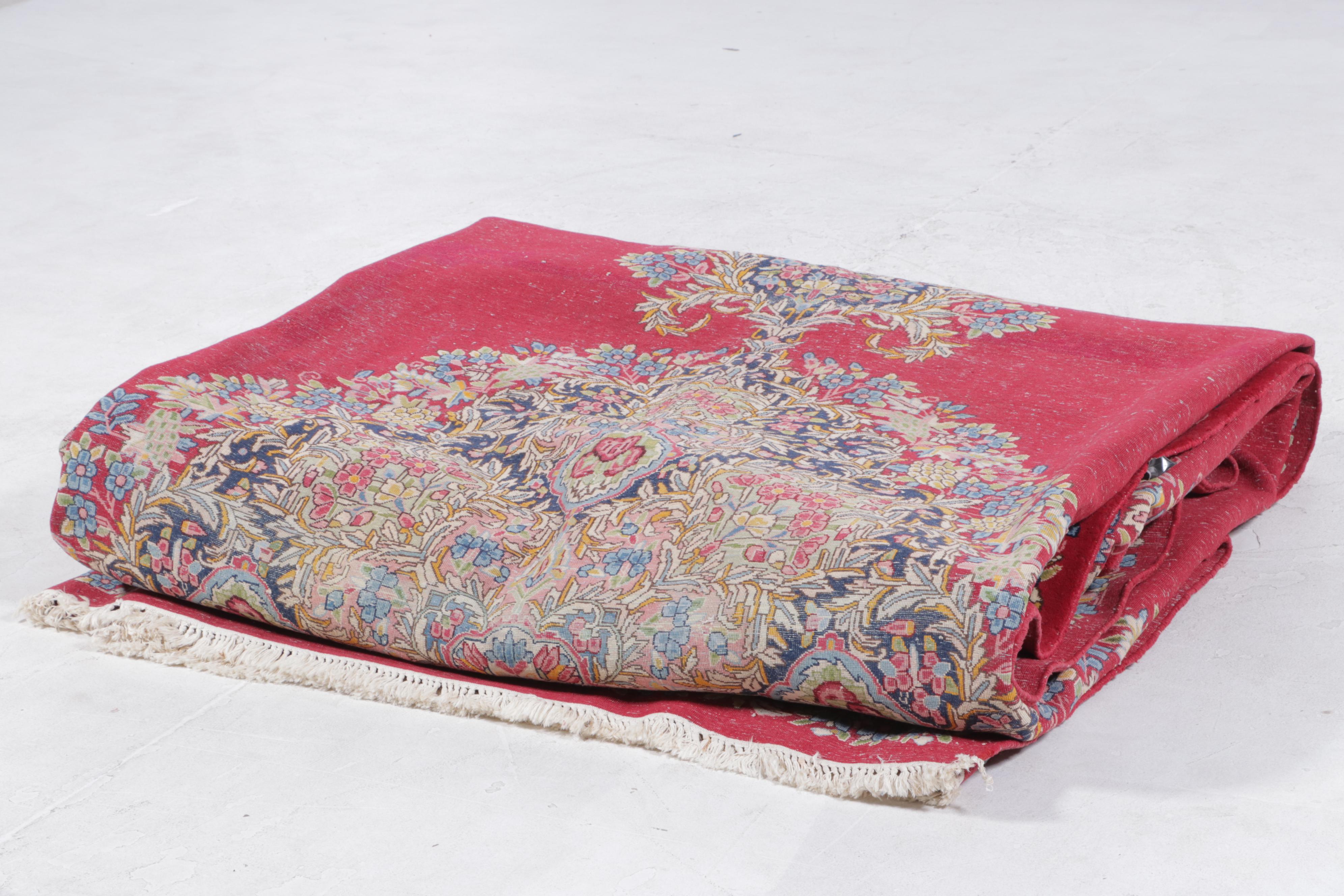 12'8 x 17' Hand-Knotted Indo-Persian Sarouk Style Room Sized Rug