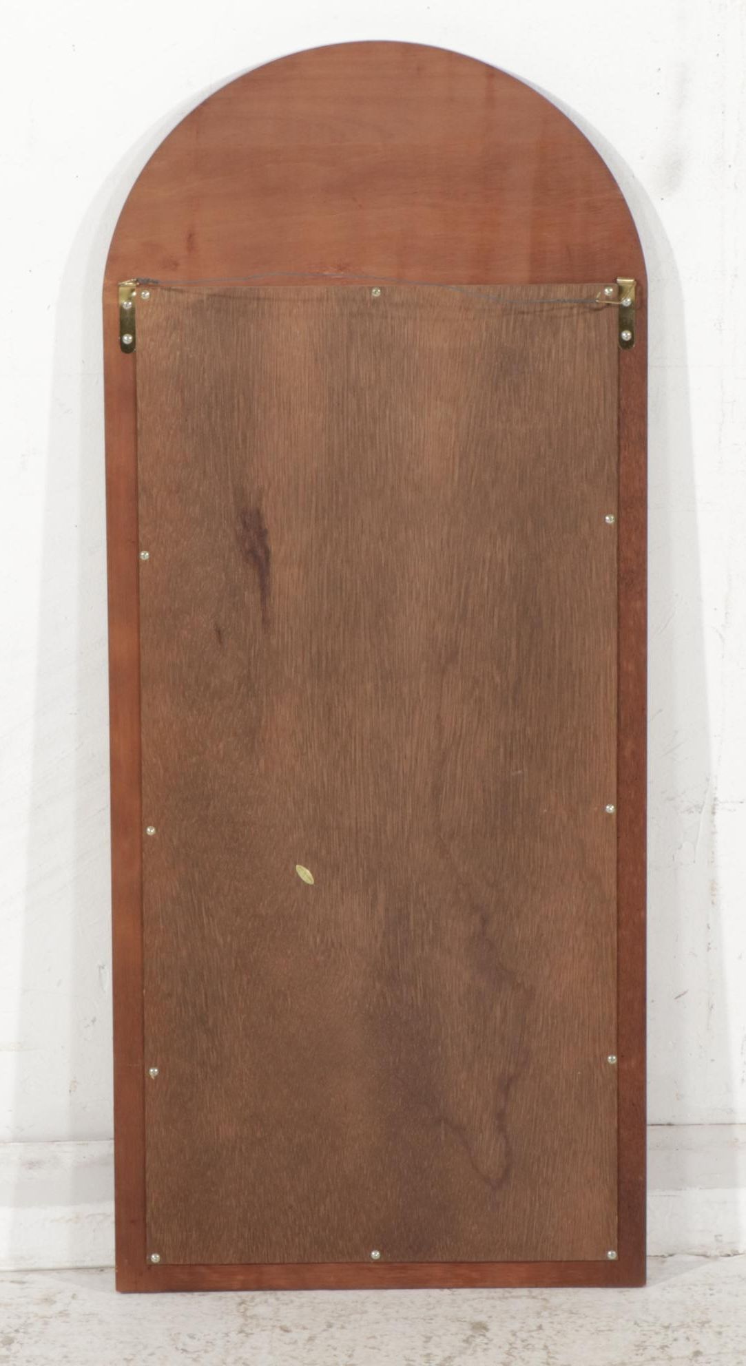 Bombay Company Georgian Style Mahogany Finished Two-Drawer Stand and Wall Mirror
