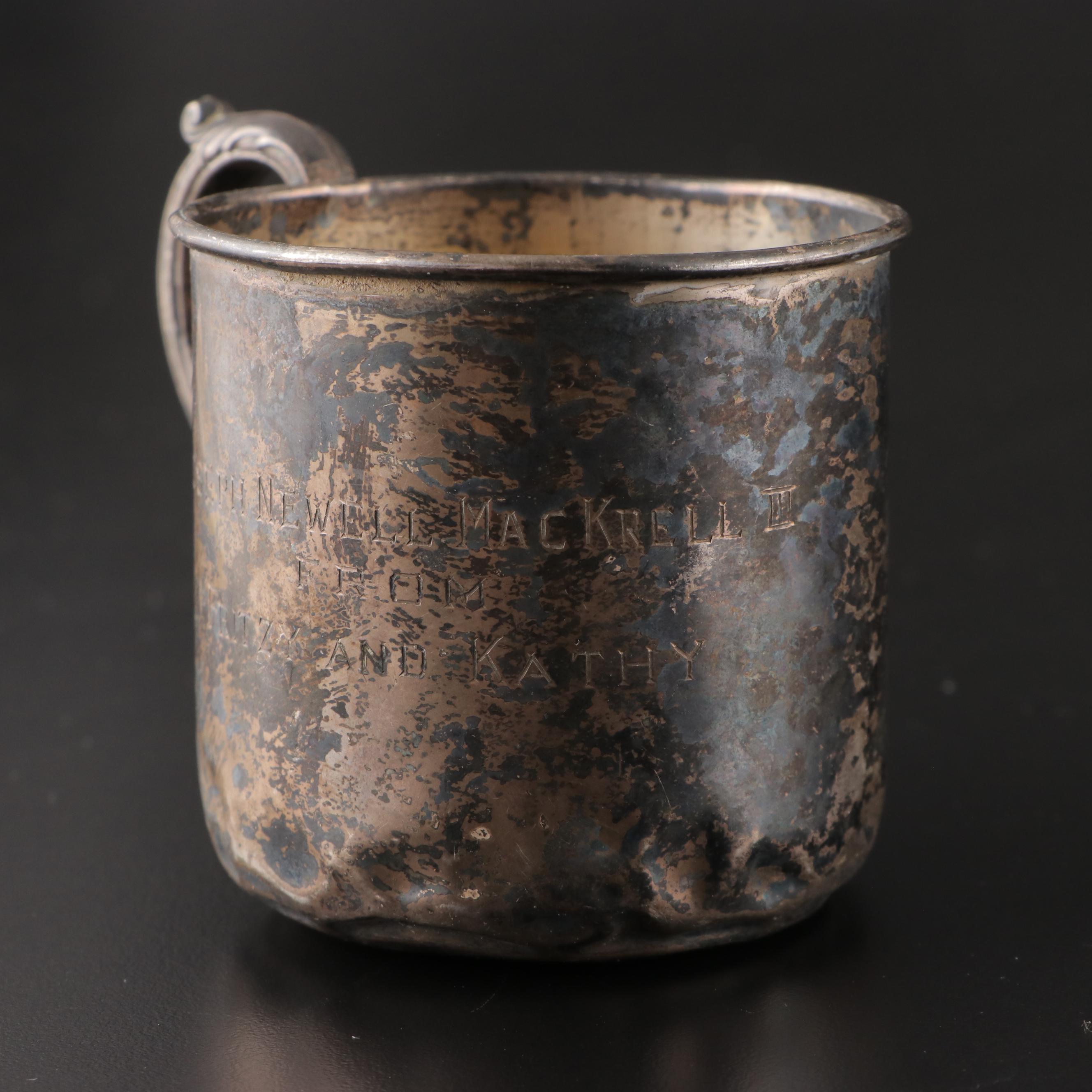 Wolfenden Silver Co. Sterling Silver Child's Mug with Compact and Boxes