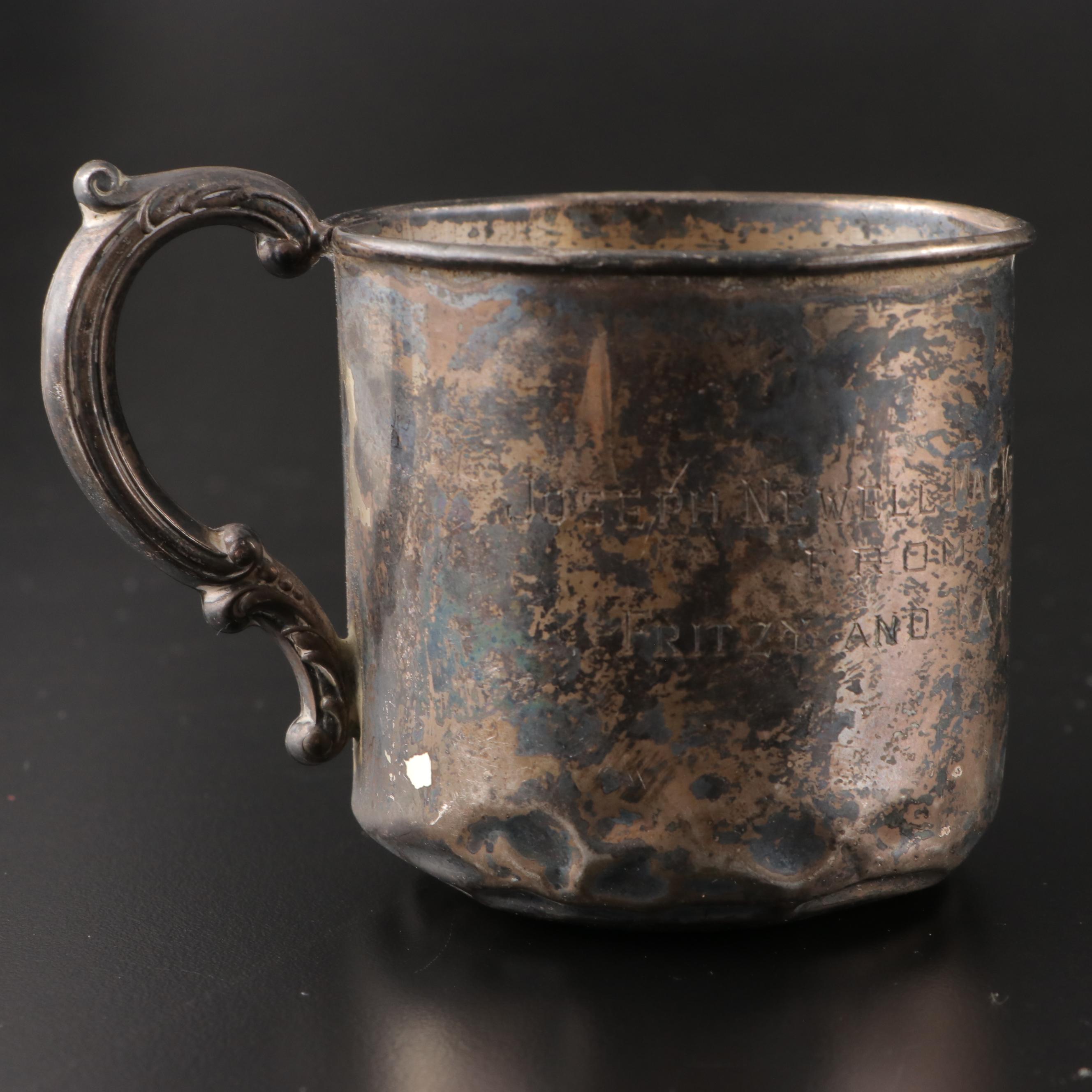 Wolfenden Silver Co. Sterling Silver Child's Mug with Compact and Boxes