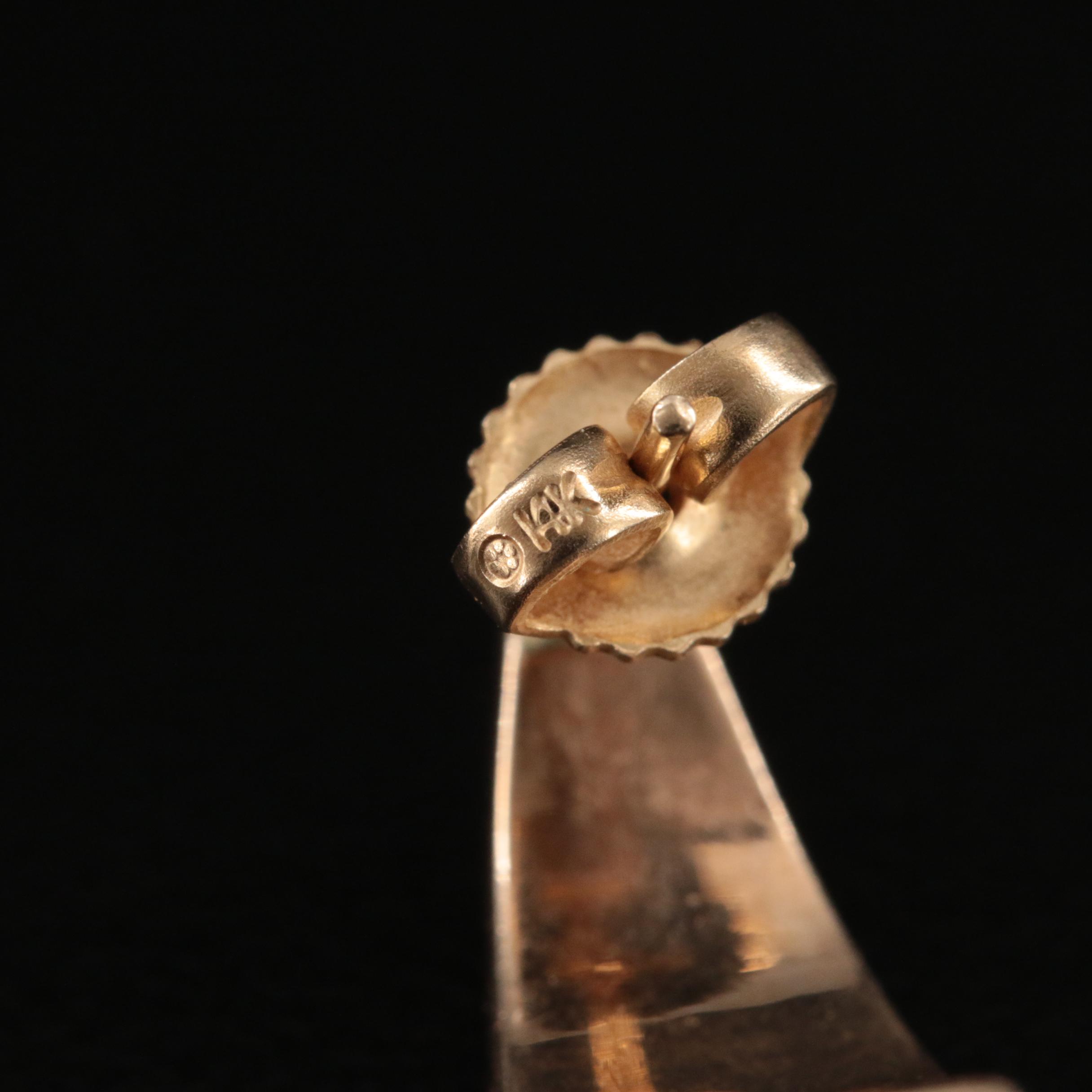 14K Opal Doublet Inlay Earrings