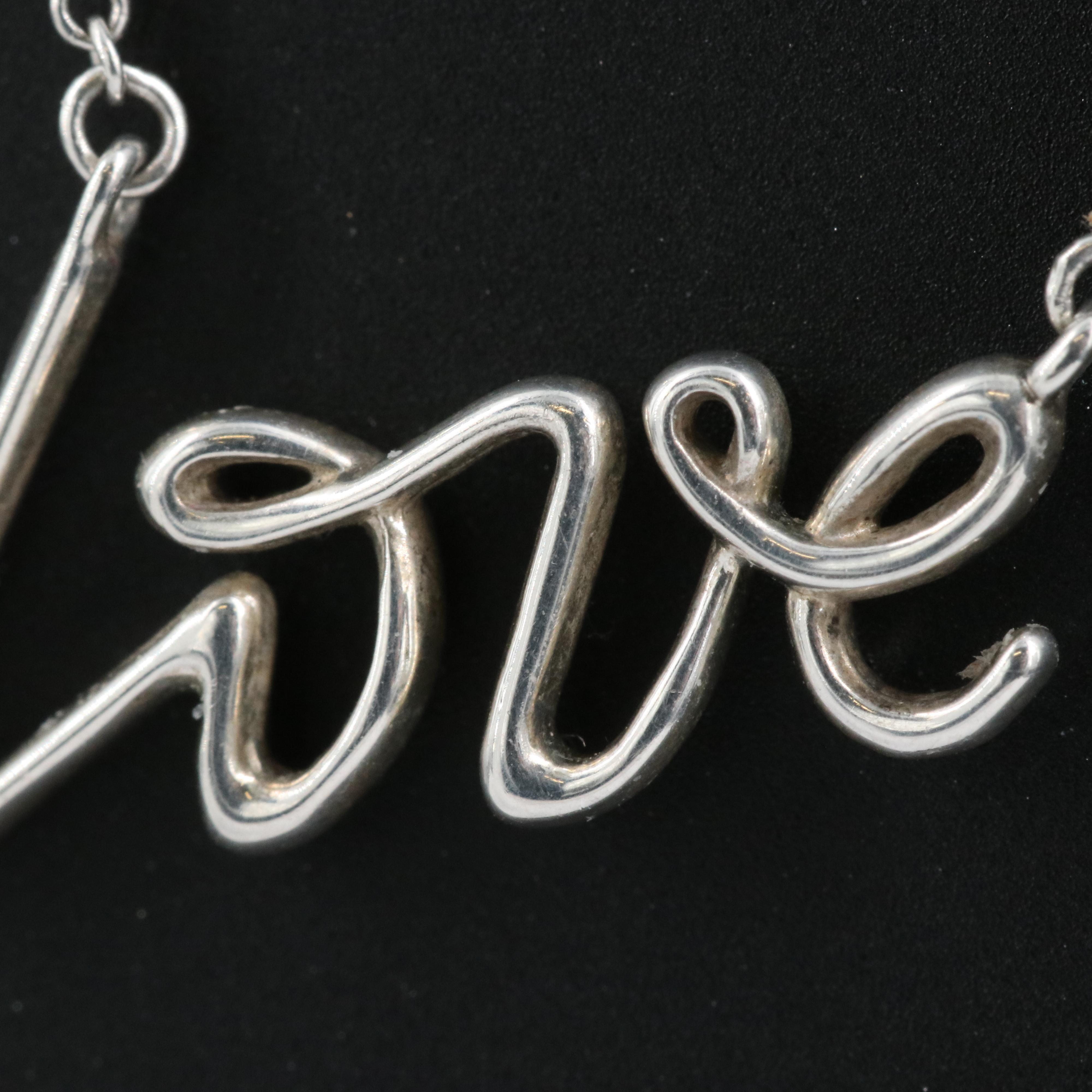 Paloma Picasso for Tiffany & Co. Sterling "Love" Necklace