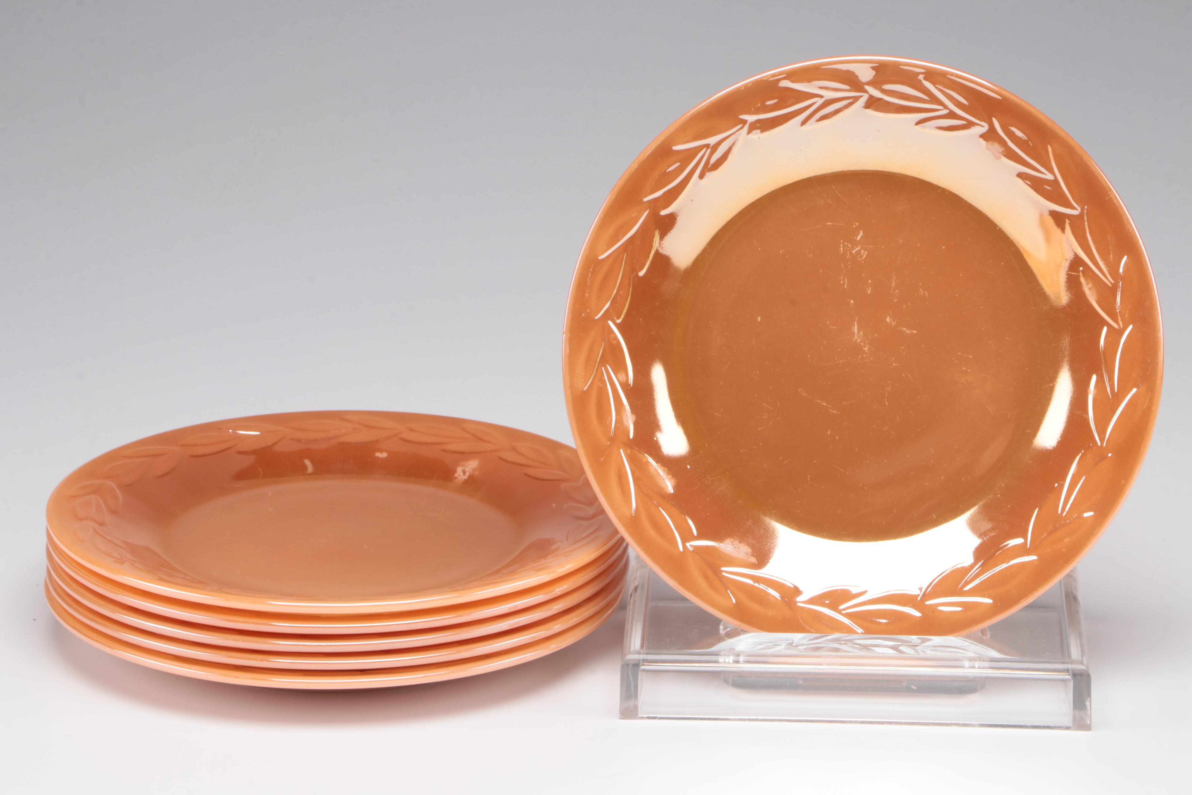 Fire King Peach Luster "Laurel with Other Tableware and Baking Dishes