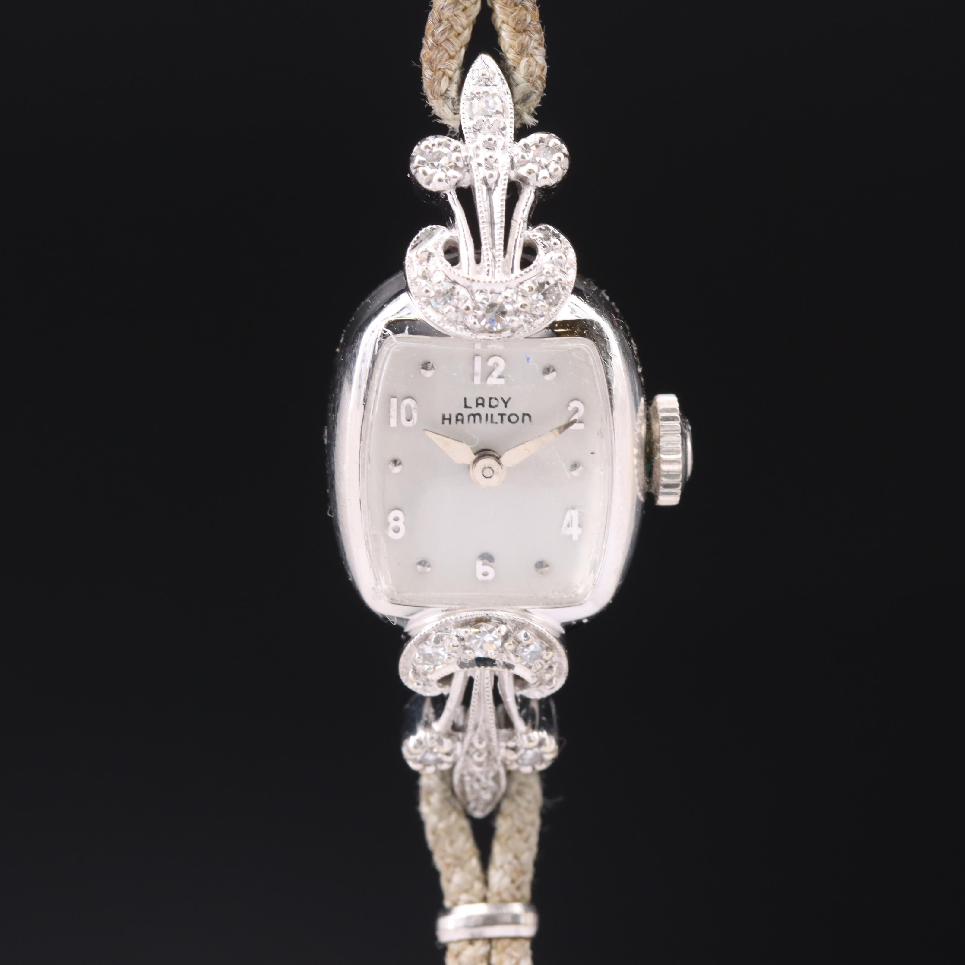 14K Hamilton Diamond Watch