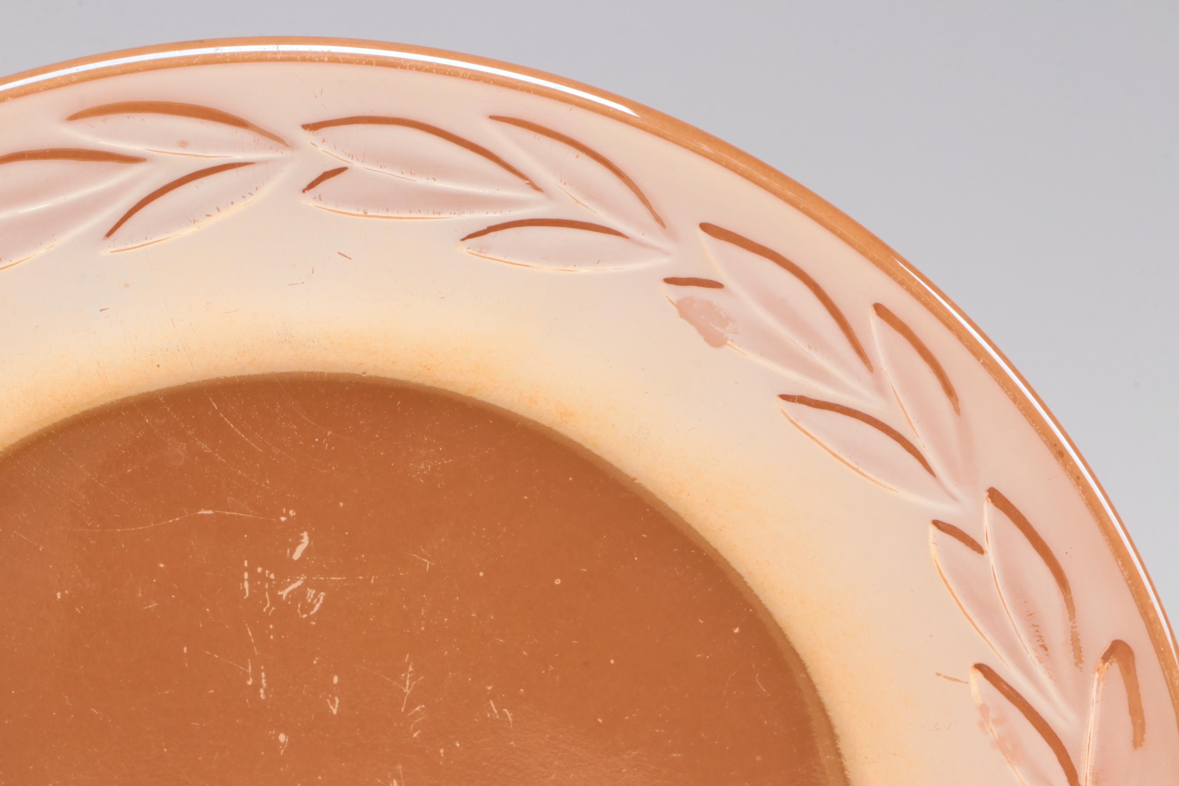 Fire King Peach Luster "Laurel with Other Tableware and Baking Dishes
