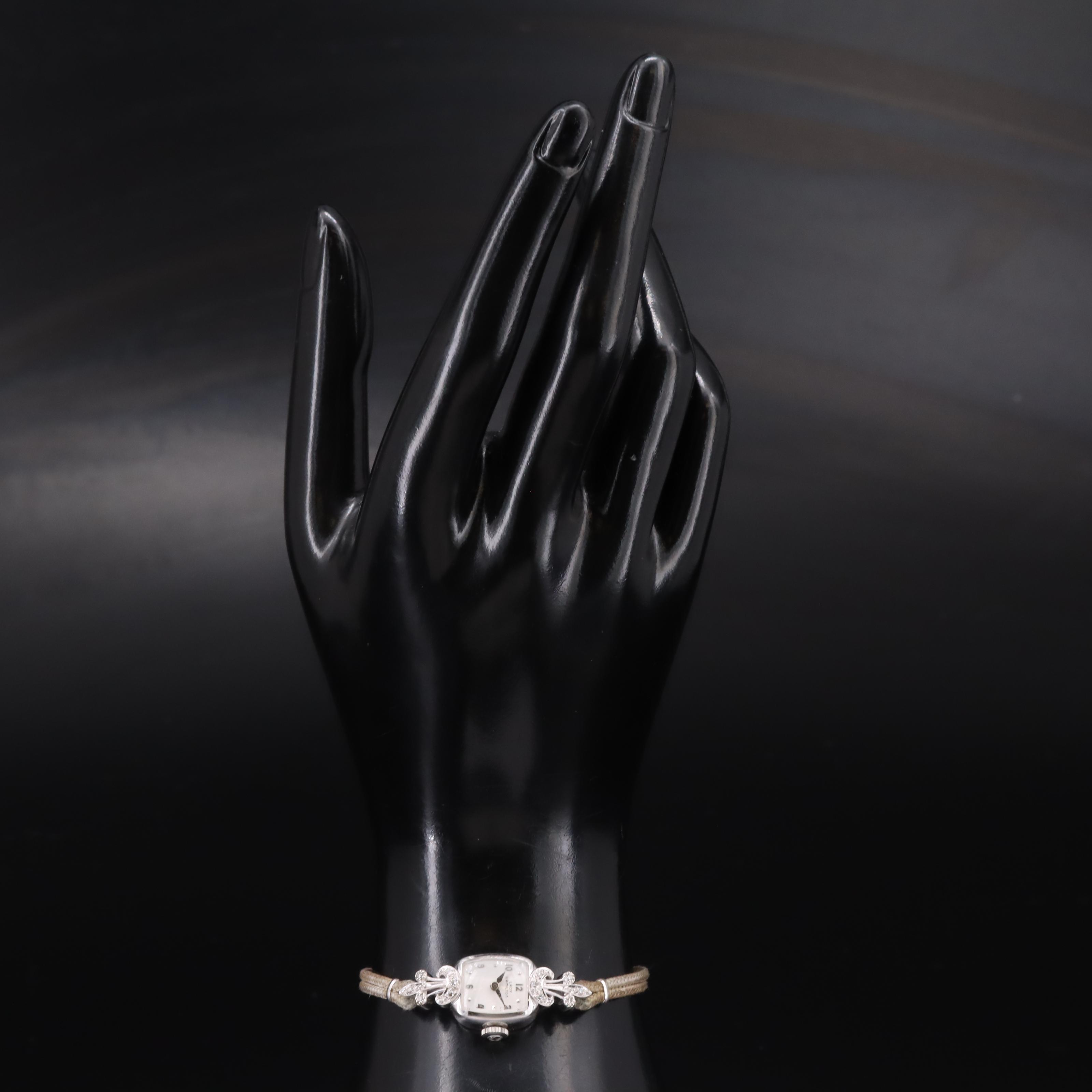 14K Hamilton Diamond Watch