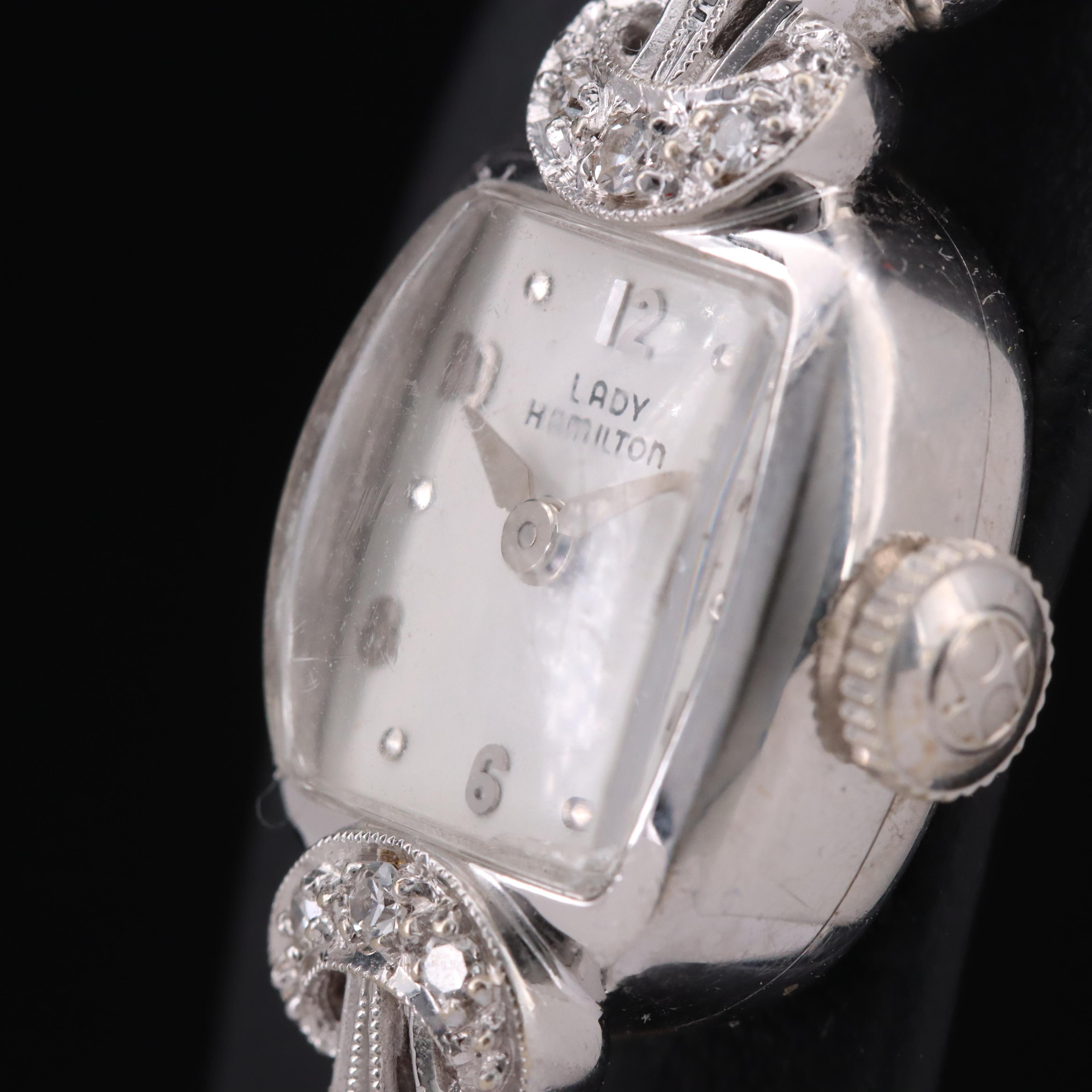 14K Hamilton Diamond Watch