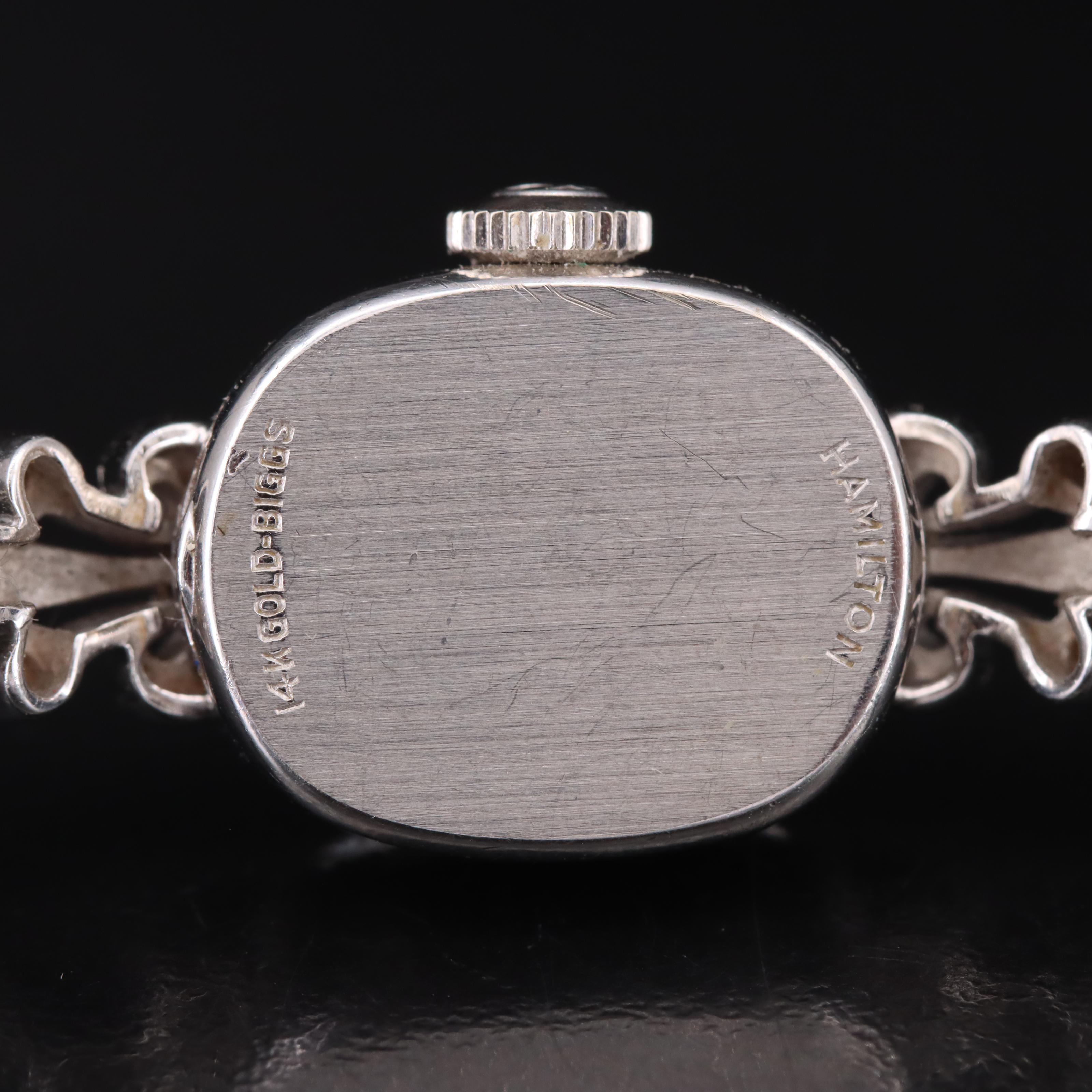 14K Hamilton Diamond Watch