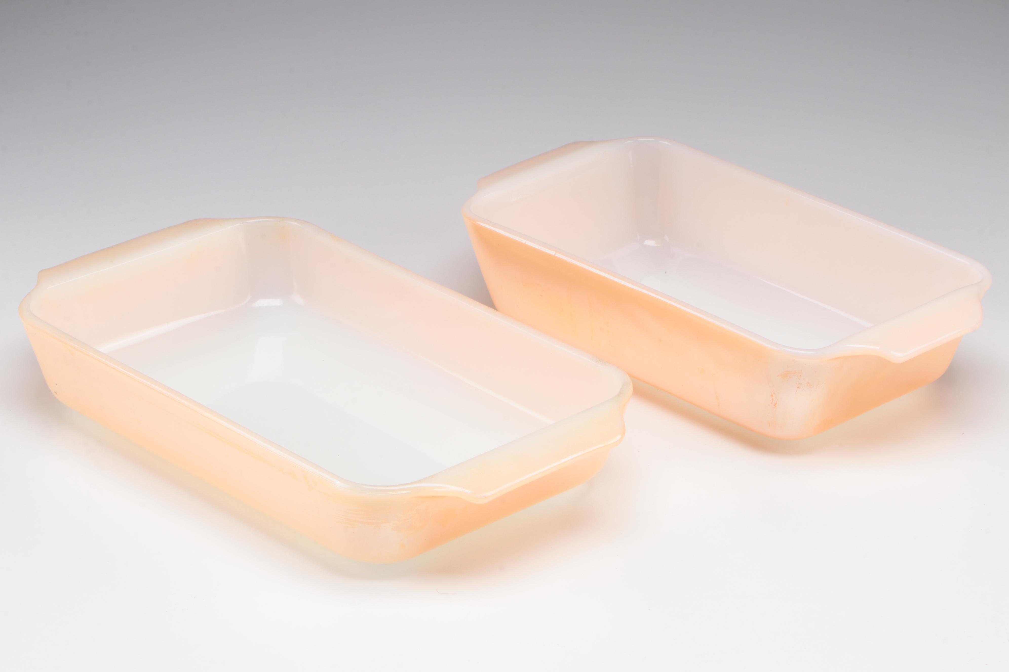 Fire King Peach Luster "Laurel with Other Tableware and Baking Dishes