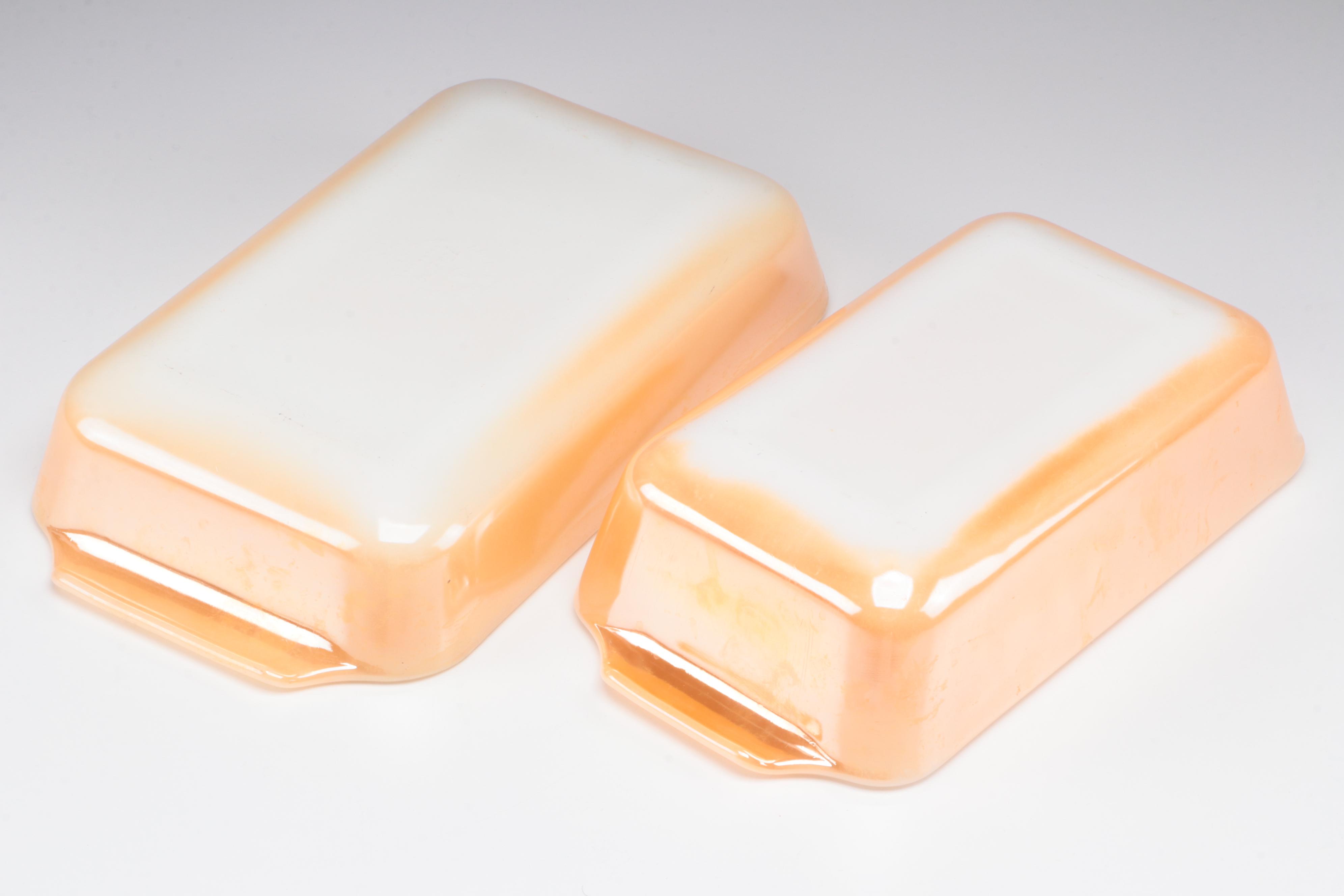 Fire King Peach Luster "Laurel with Other Tableware and Baking Dishes