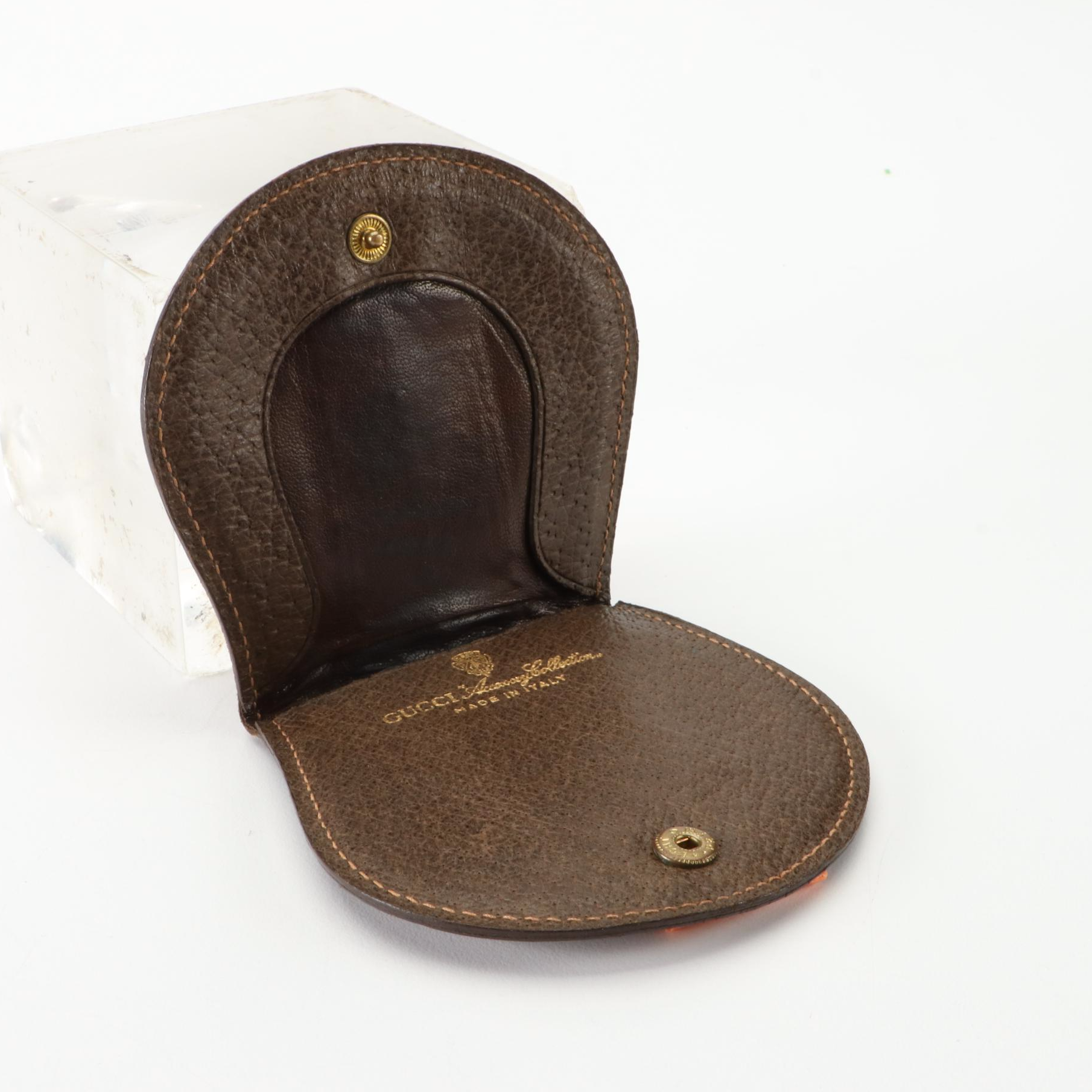 Gucci Accessory Collection Coin Pouch in GG Supreme Canvas and Web Trim