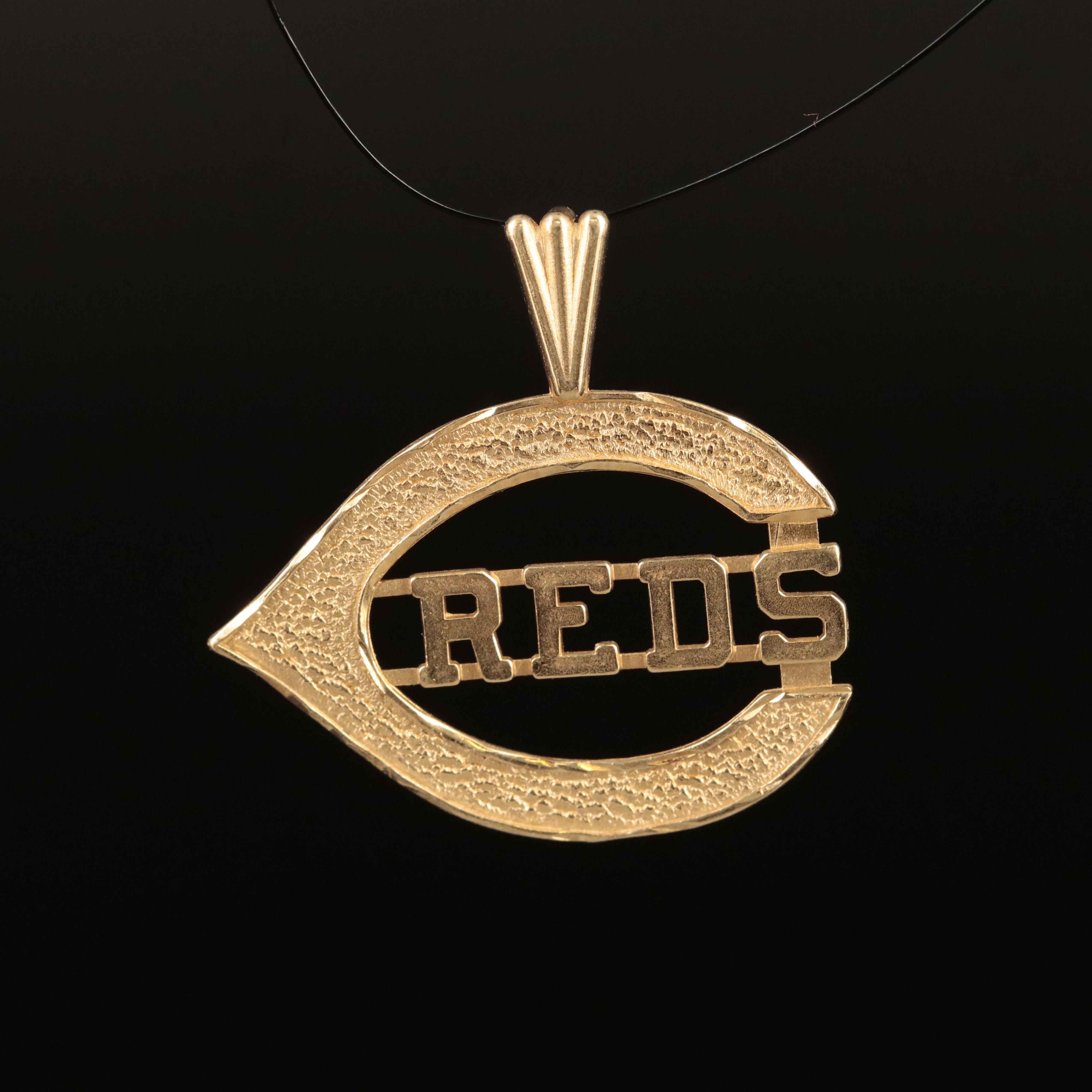 14K Cincinnati Reds Pendant